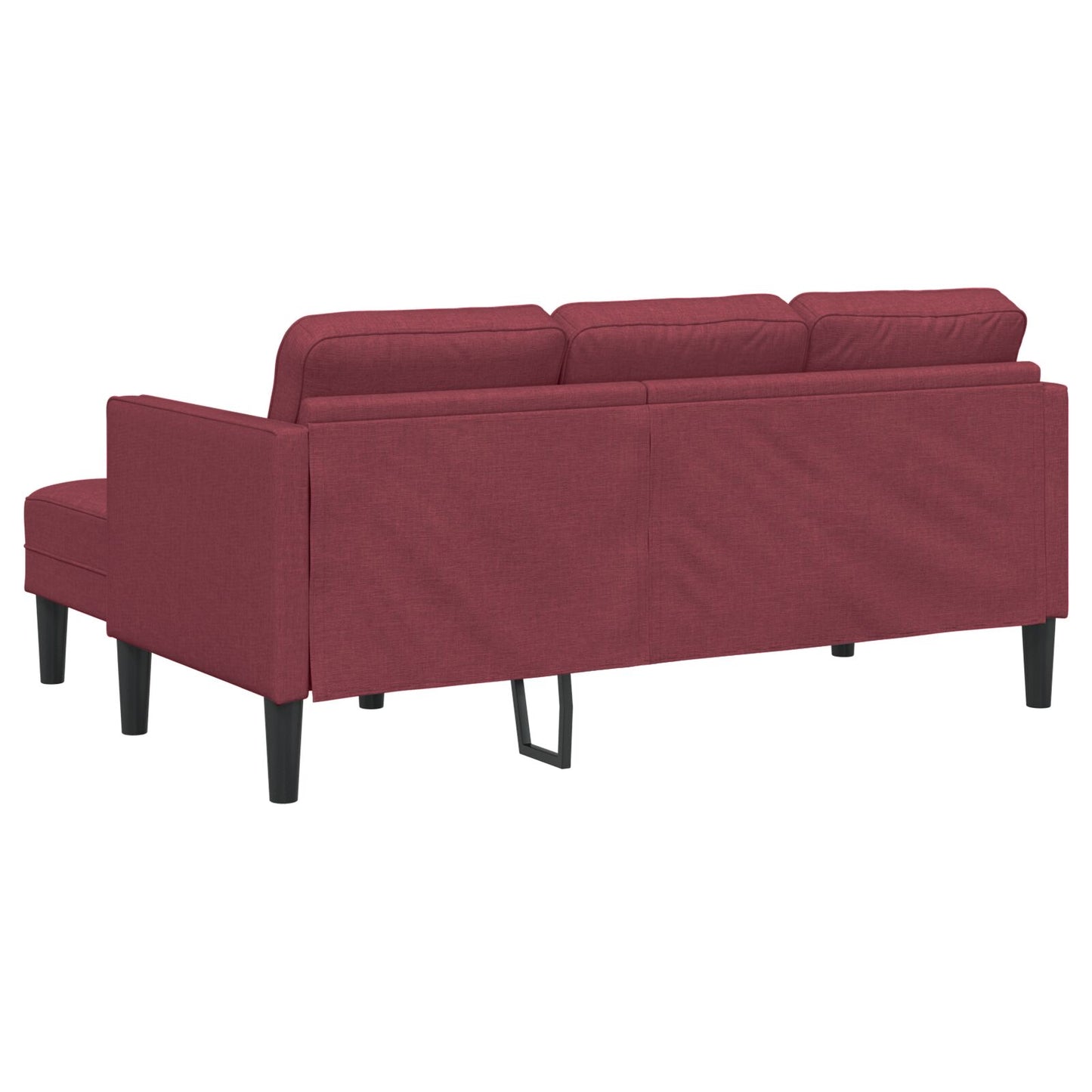 vidaXL 2-teiliges Sofa Set mit Kissen in burgunderrot