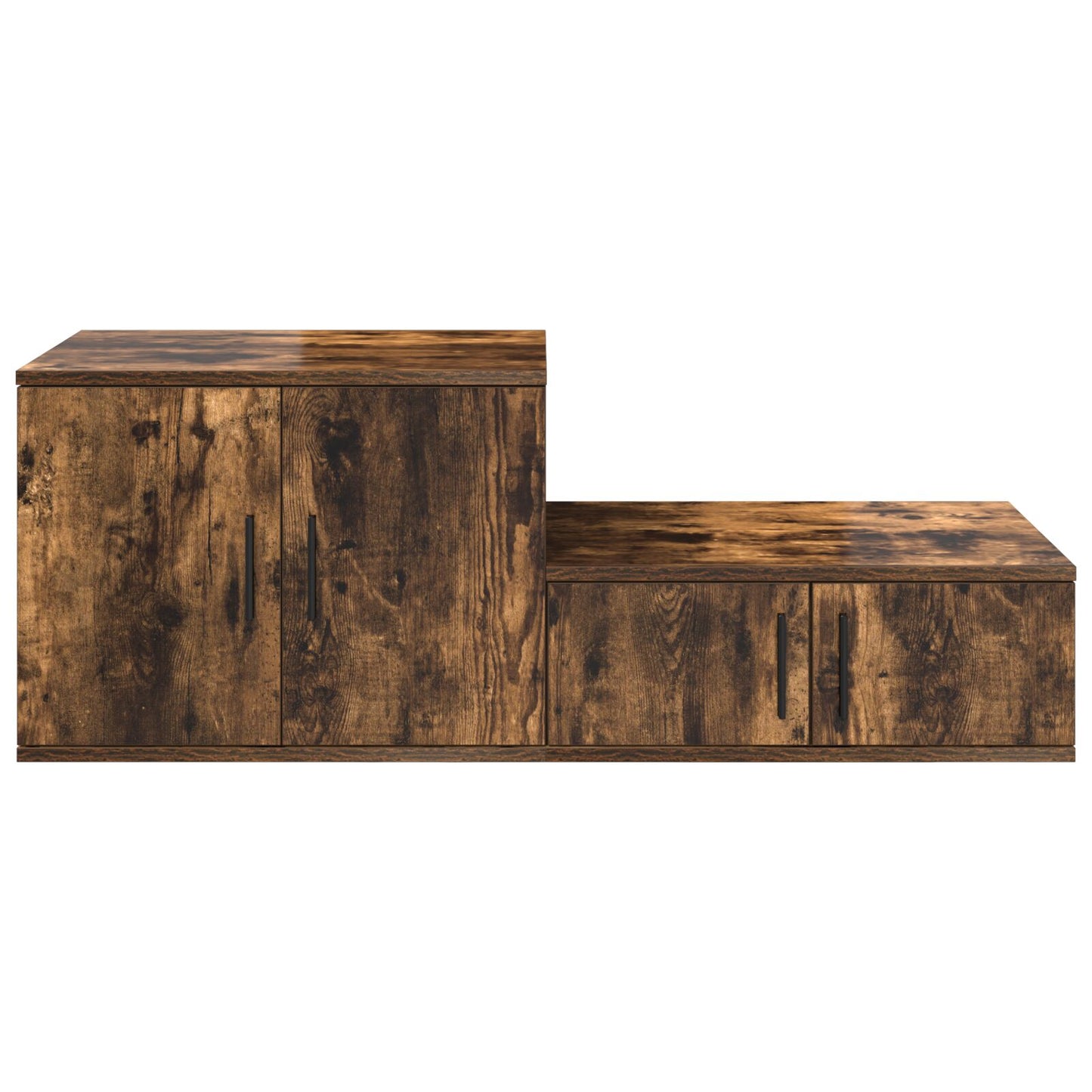 vidaXL Aufbewahrungsschrank Rauches Eiche 127x41x40 cm Holzwerkstoff