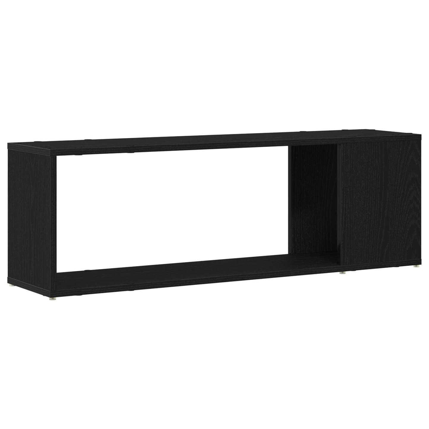vidaXL Bücherregal Schwarz Eiche 100x24x32 cm Holzwerkstoff