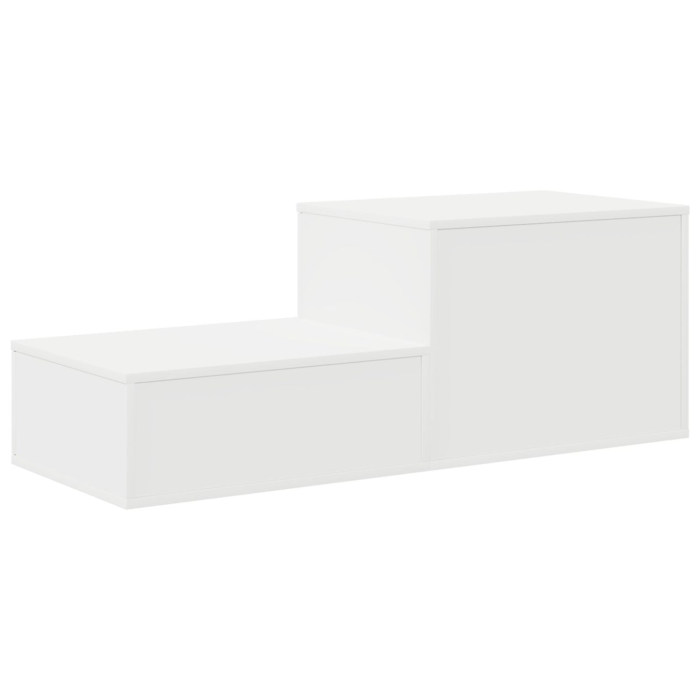 vidaXL Aufbewahrungsschrank Weiß 127x41x40 cm Ingenieurholz