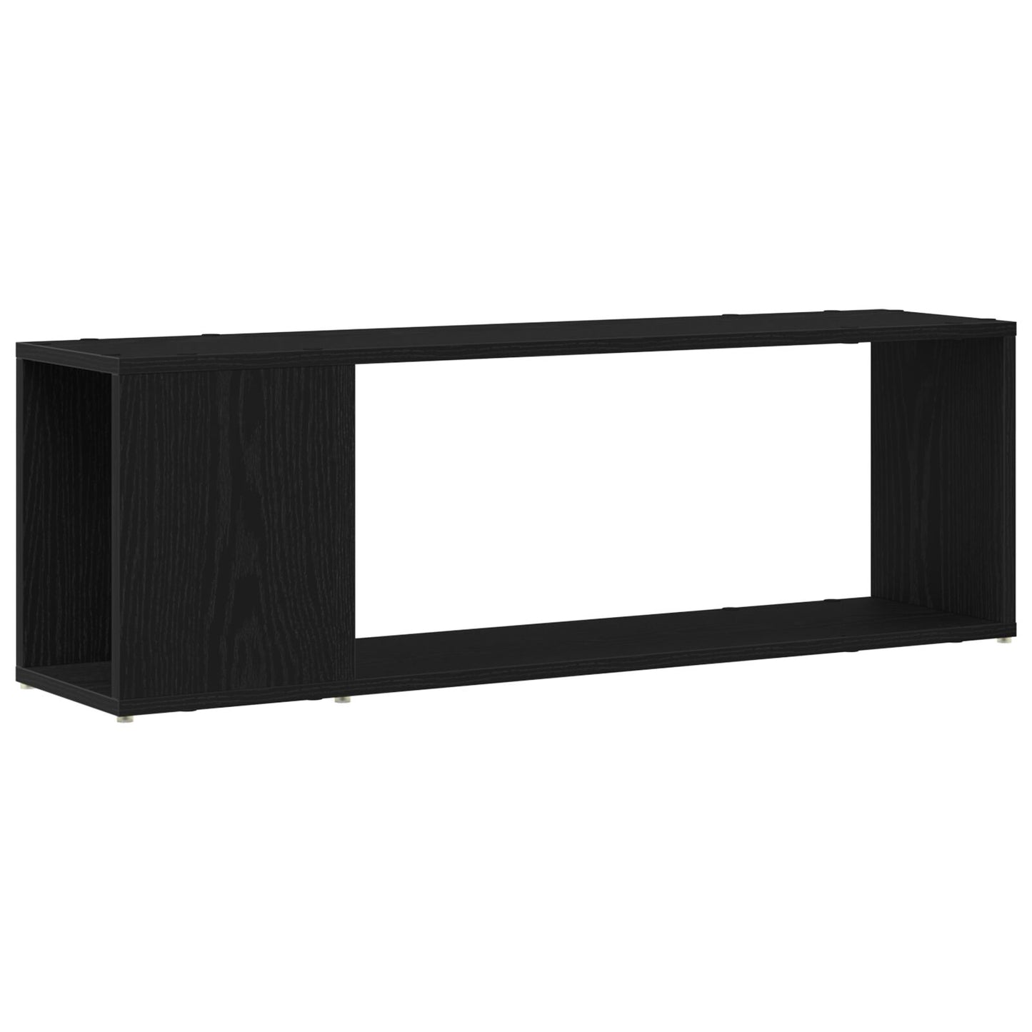 vidaXL Bücherregal Schwarz Eiche 100x24x32 cm Holzwerkstoff