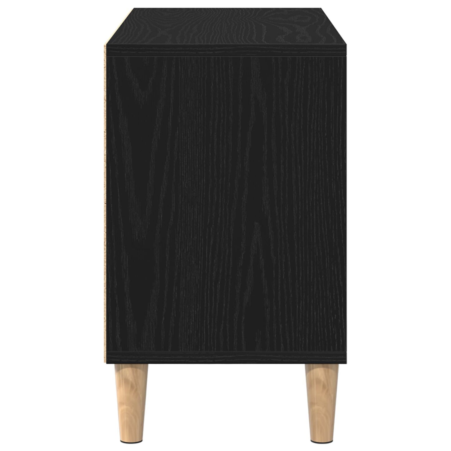 vidaXL TV-Schrank aus Schwarzer Eiche - 69,5x30x50 cm, aus Holzwerkstoff
