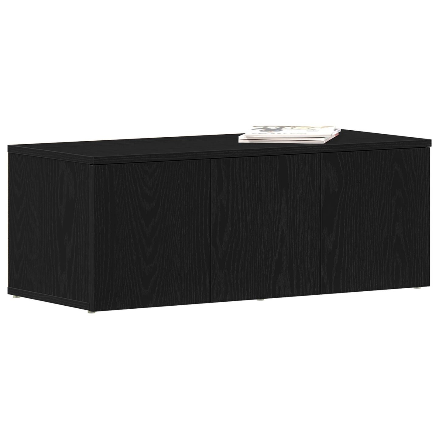 vidaXL TV-Schrank aus schwarzer Eiche, 80x34x30 cm, aus Holzwerkstoff