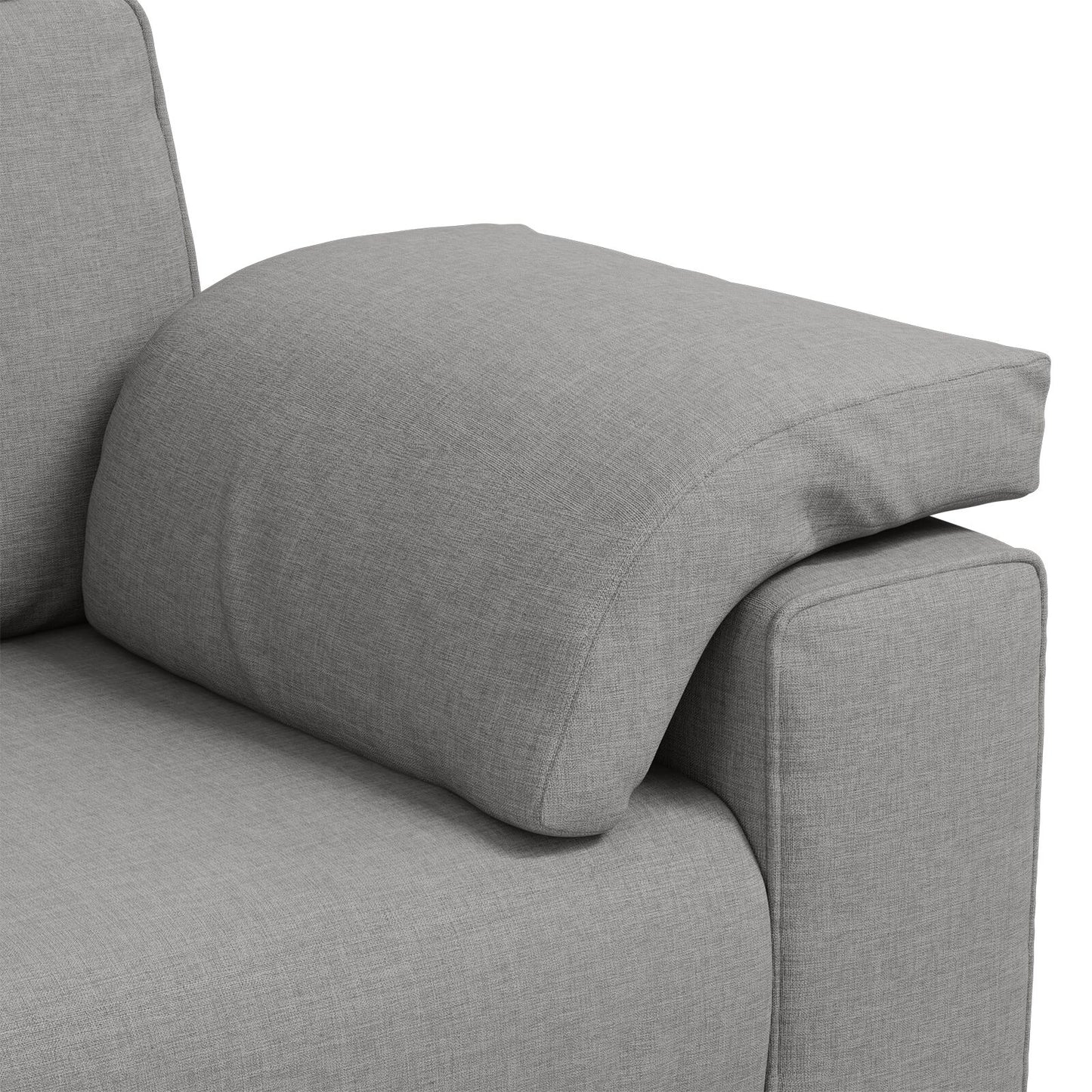 vidaXL 2-teiliges Sofa-Set mit Kissen aus wolkengrauem Stoff