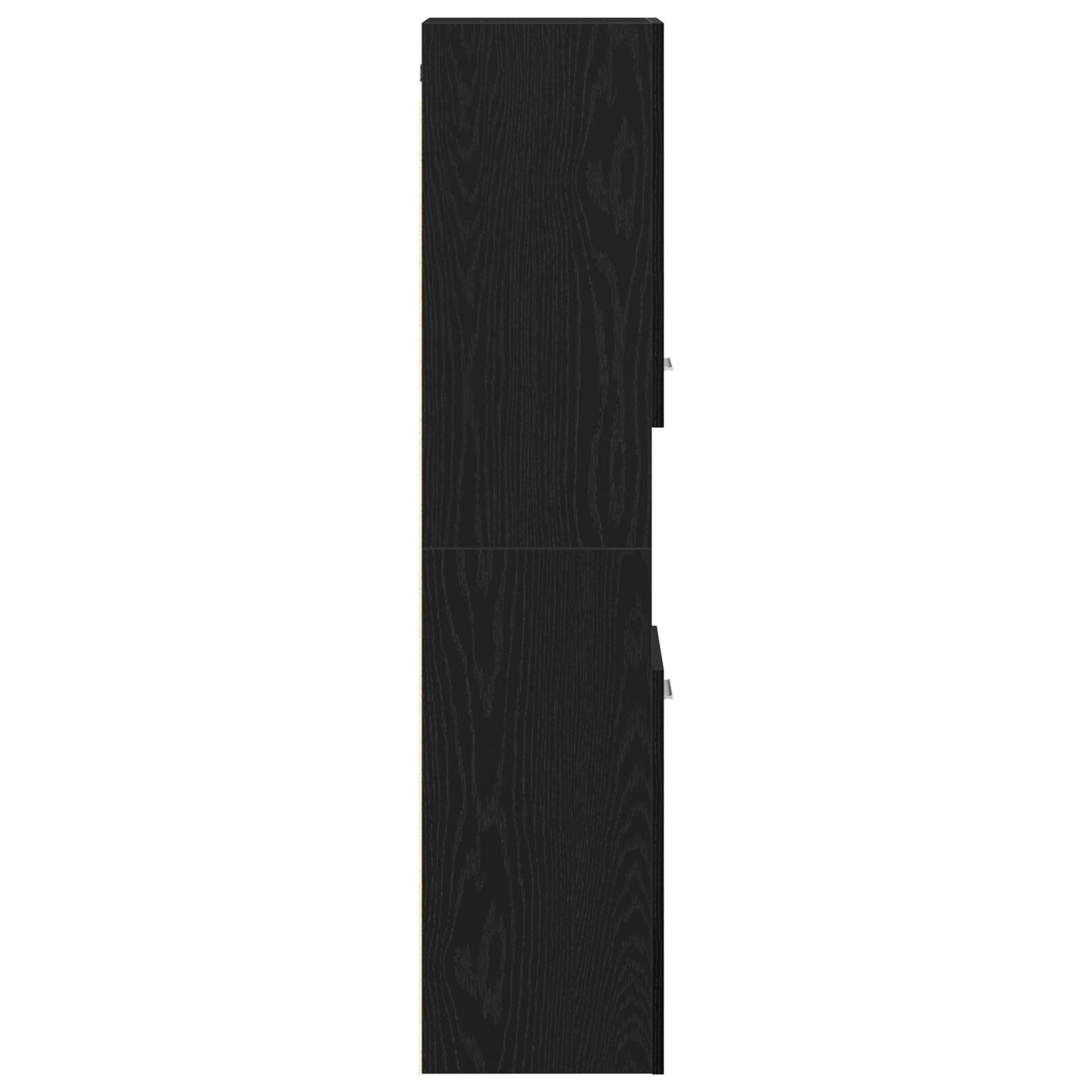 vidaXL Badezimmer Wandschrank Schwarz Eiche 30x30x130 cm aus Ingenieurholz