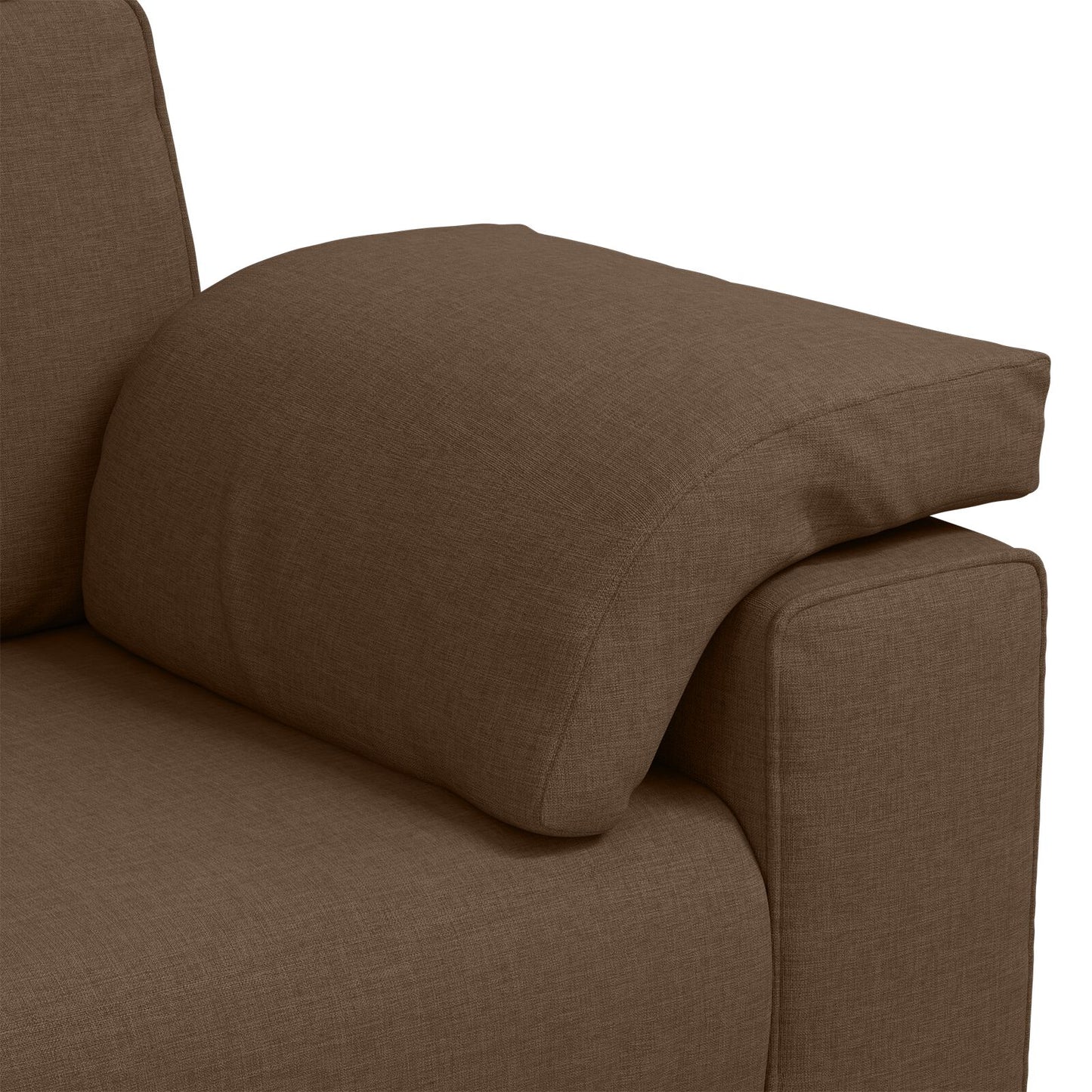 vidaXL 2-teiliges Sofa-Set mit Kissen aus braunem Stoff