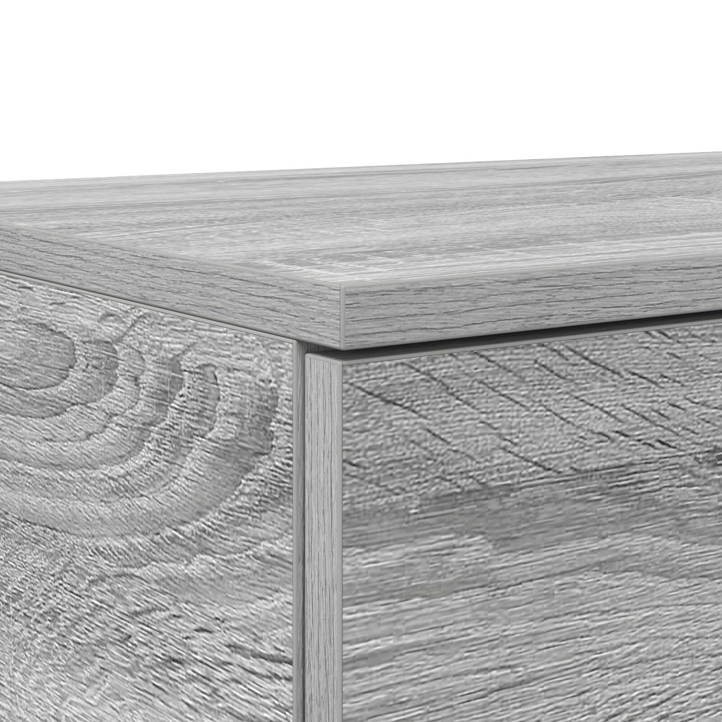 vidaXL Bett-Schubladen Grau Sonoma 135x36,5x16,5 cm aus Holzwerkstoff