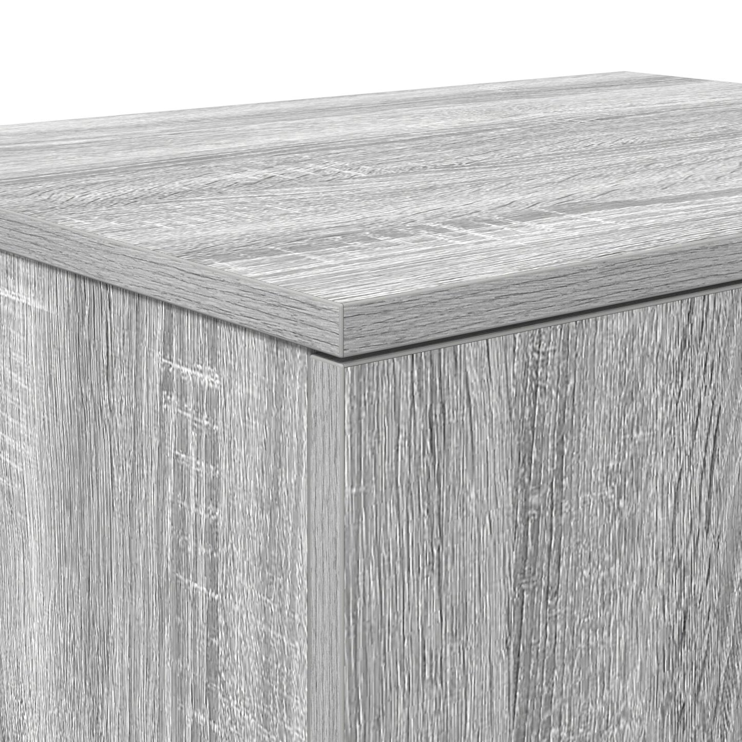vidaXL Aufbewahrungsschrank Grau Sonoma 127x41x40 cm Ingenieurholz
