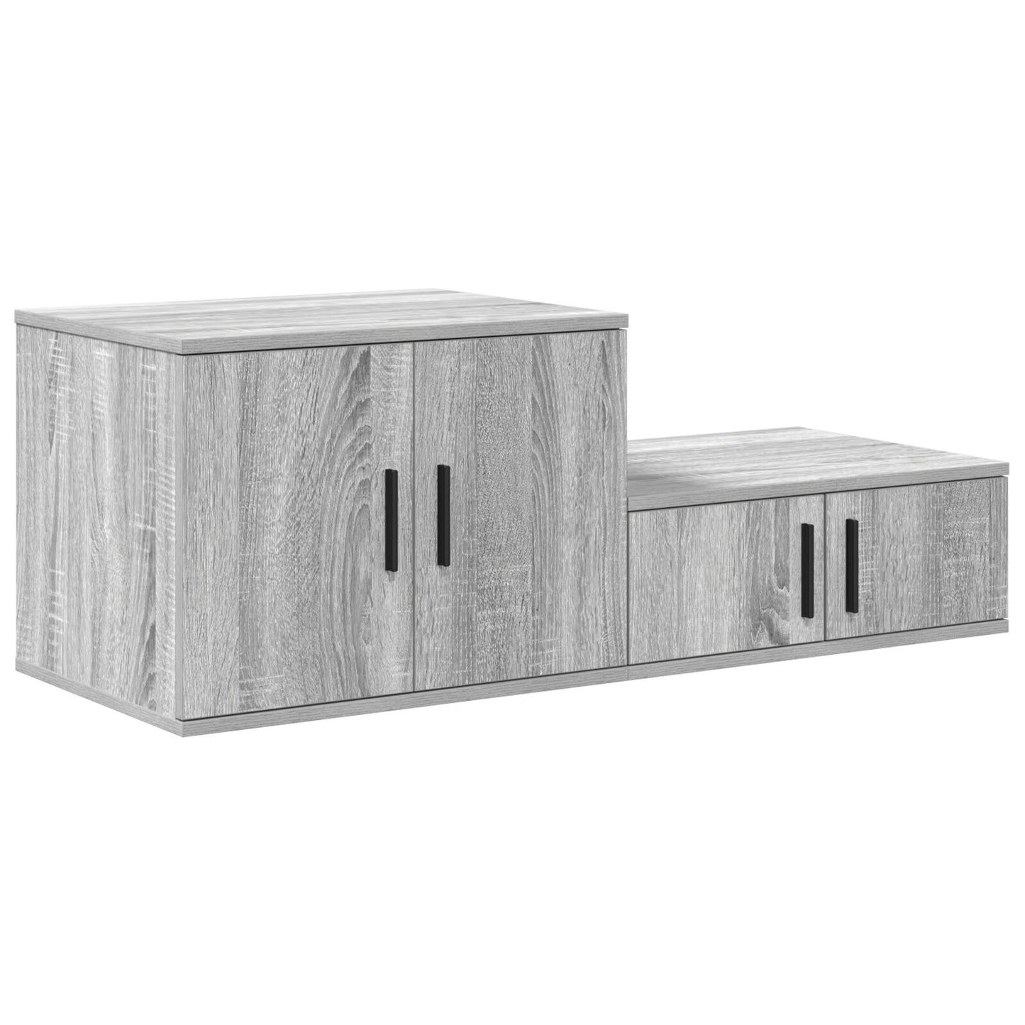 vidaXL Aufbewahrungsschrank Grau Sonoma 127x41x40 cm Ingenieurholz