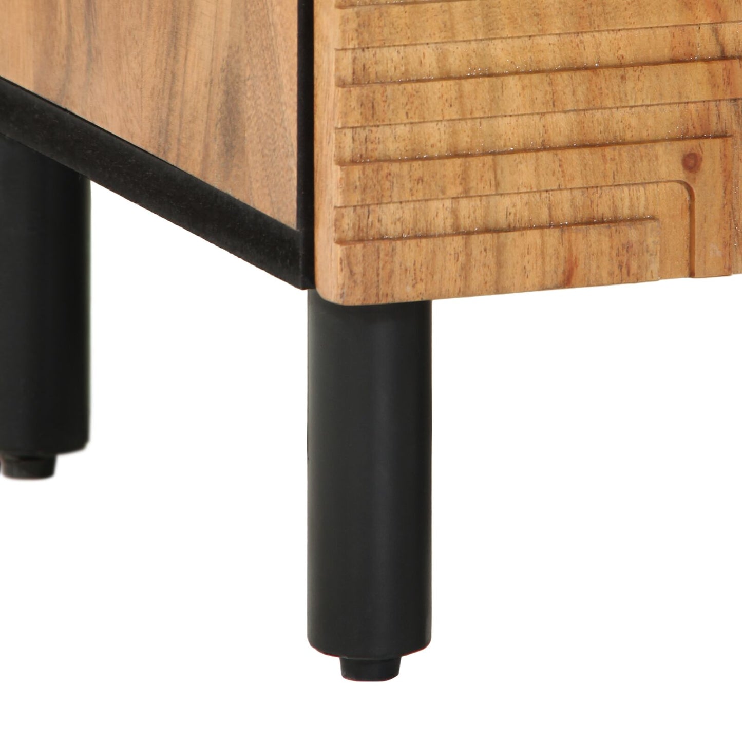 vidaXL Waschbeckenunterschrank 62x33x58 cm Massivholz Akazie
