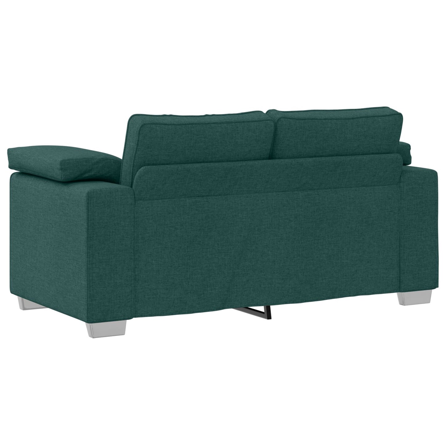 vidaXL 2-teiliges Sofaset mit Kissen Dunkelgrüner Stoff