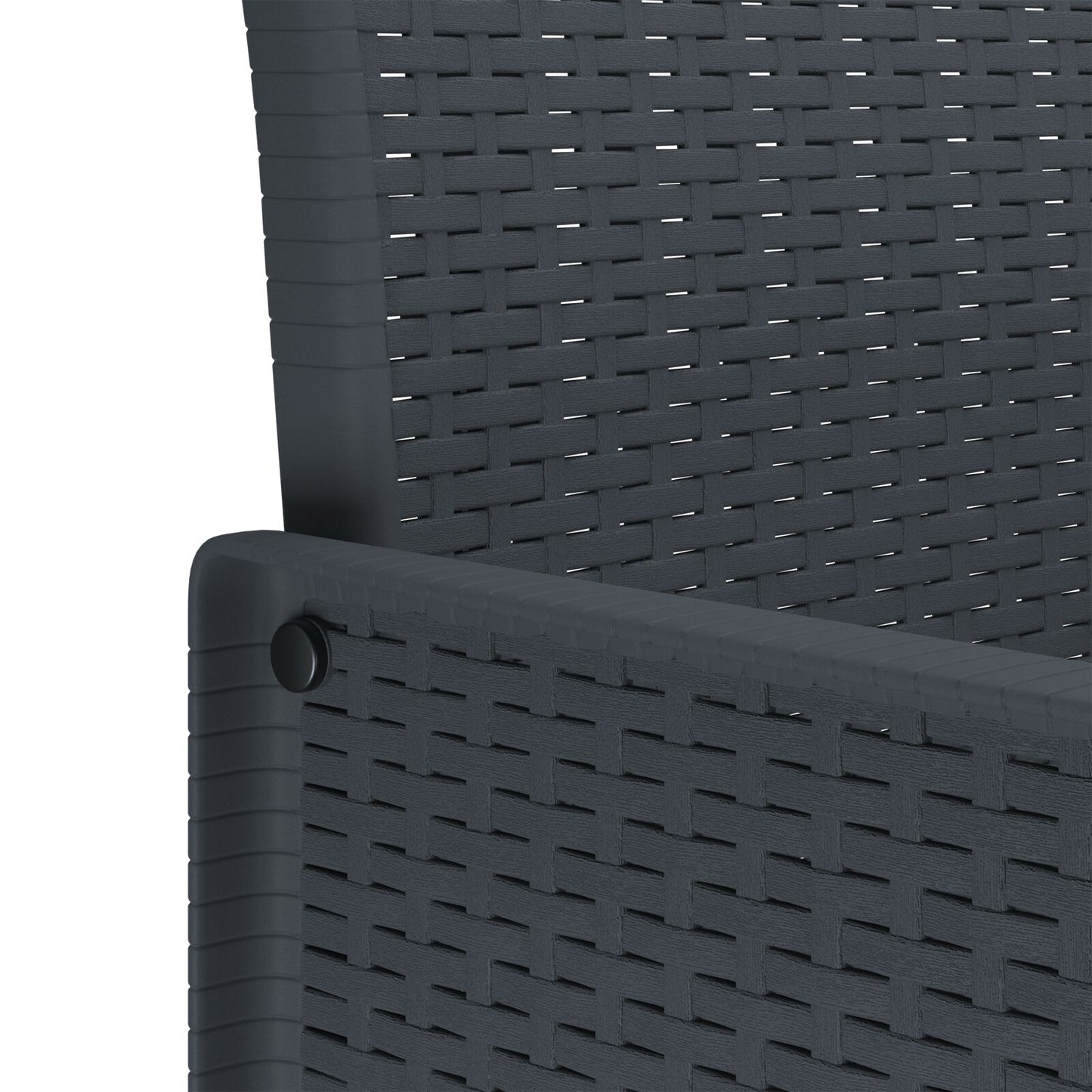 vidaXL 7-teiliges Garten Essgruppen Set Anthrazit Poly Rattan
