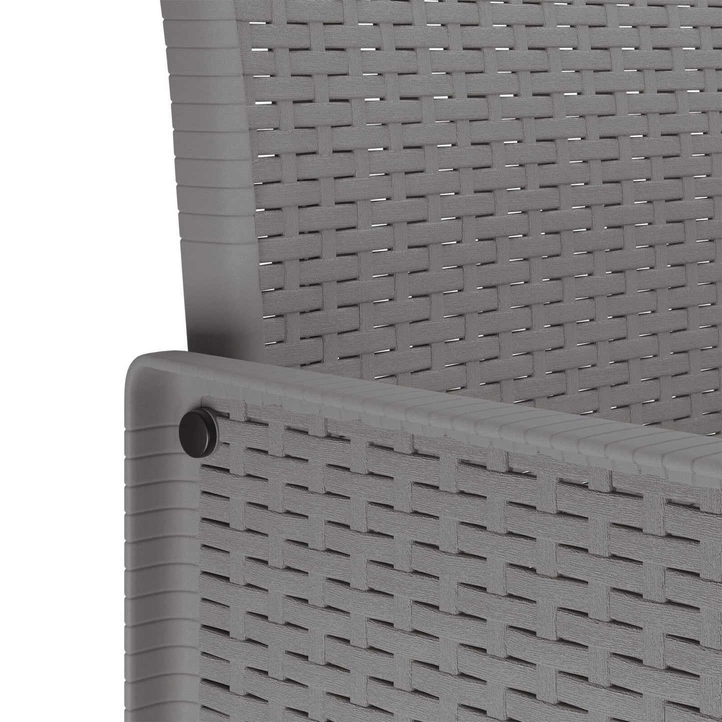 vidaXL 9-teiliges Garten-Ess-Set mit Kissen Weiß Poly Rattan