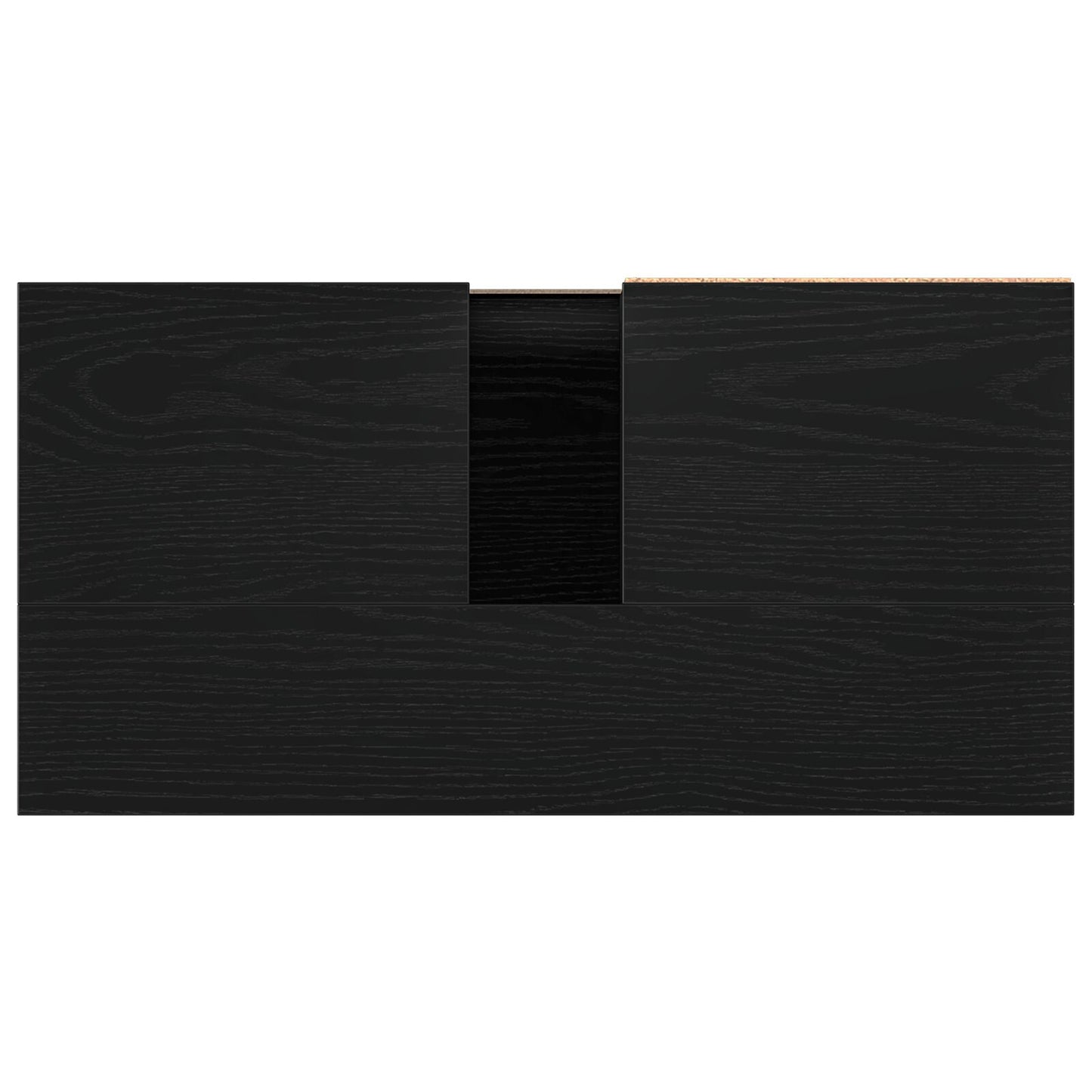 vidaXL Badezimmer Waschbecken Schrank Schwarz Eiche 65x33x60 cm Engineered Wood
