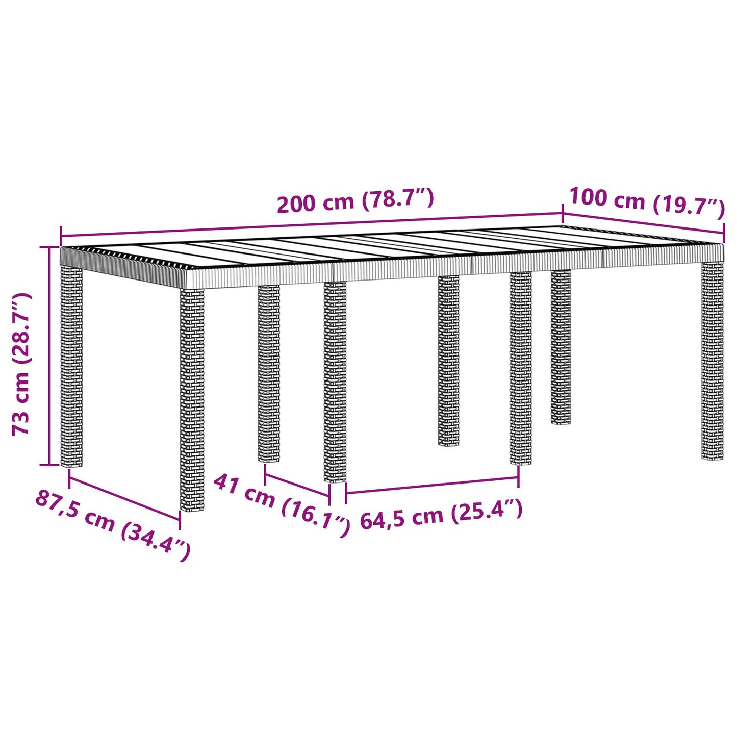 vidaXL 7-teiliges Garten Essgruppen Set Anthrazit Poly Rattan