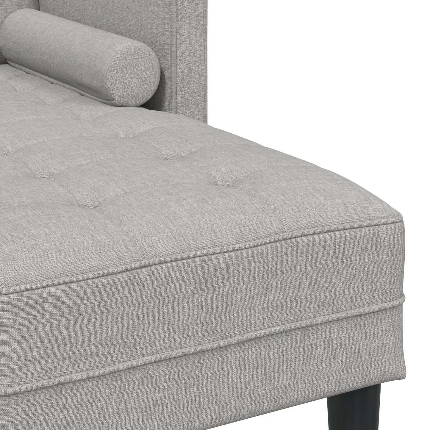 vidaXL 2-teiliges Sofa Set mit Kissen aus wolkengrauem Stoff