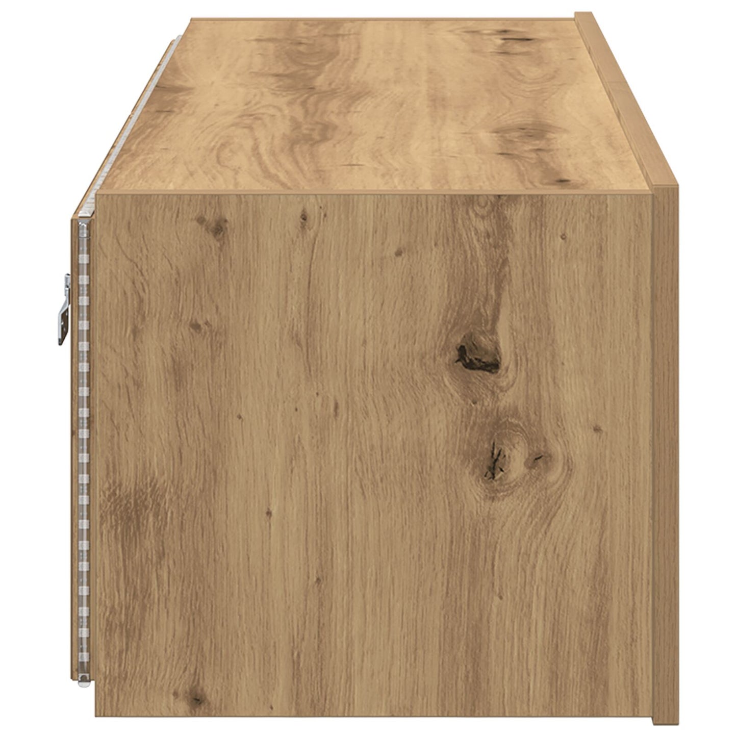 vidaXL TV-Wandregal mit LED-Lichtern Artisan Eiche 100x35x31 cm