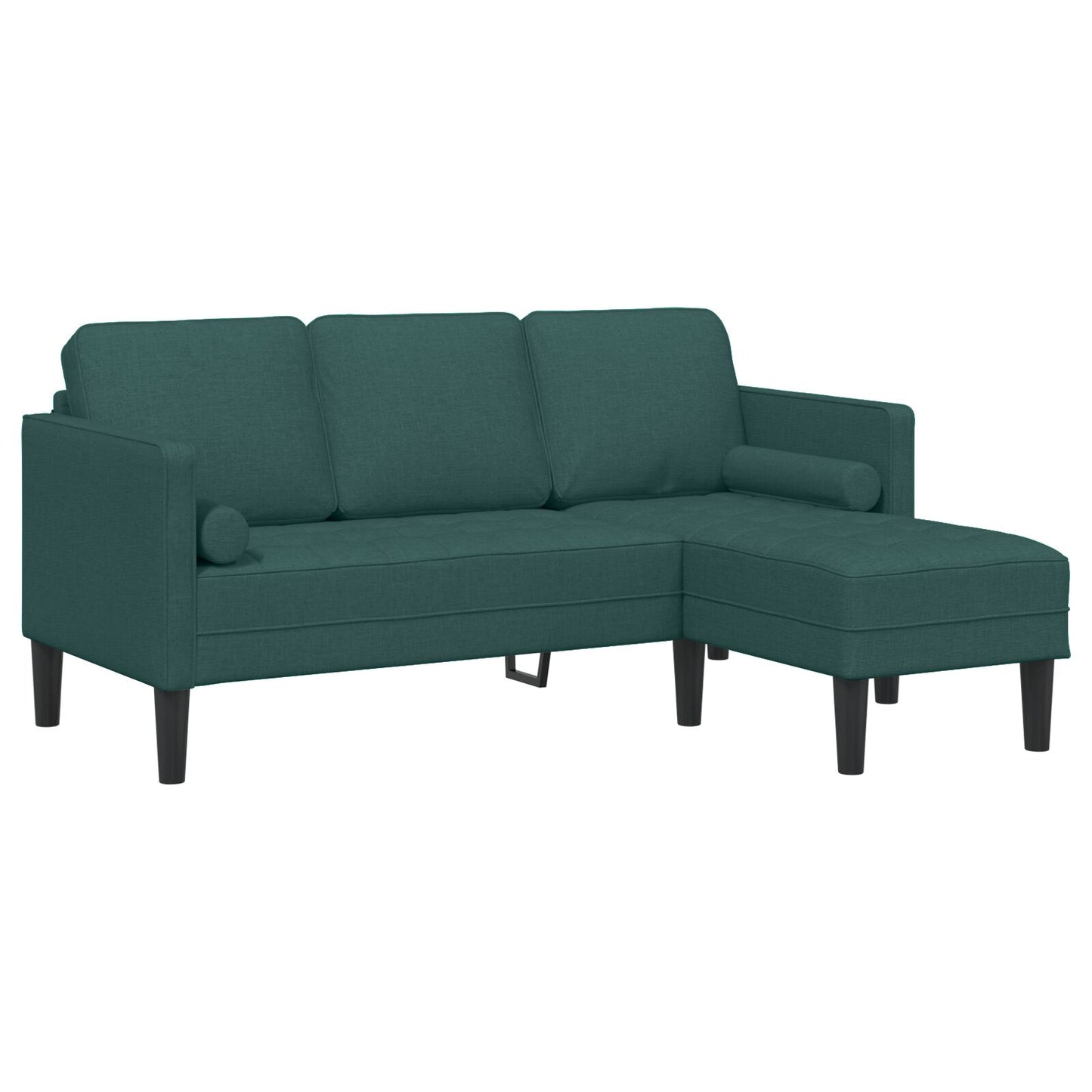 vidaXL 2-teiliges Sofa Set mit Kissen aus dunkelgrünem Stoff