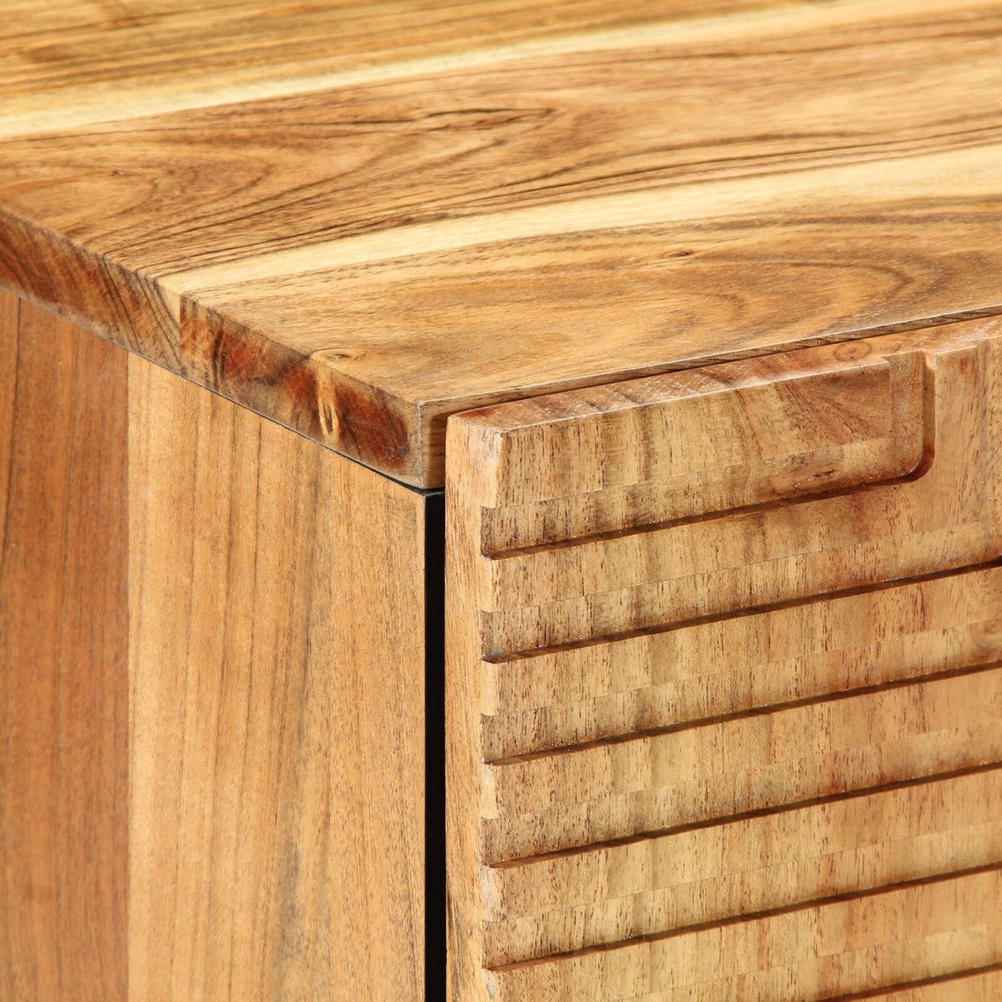 vidaXL Waschbeckenunterschrank 62x33x58 cm Massivholz Akazie