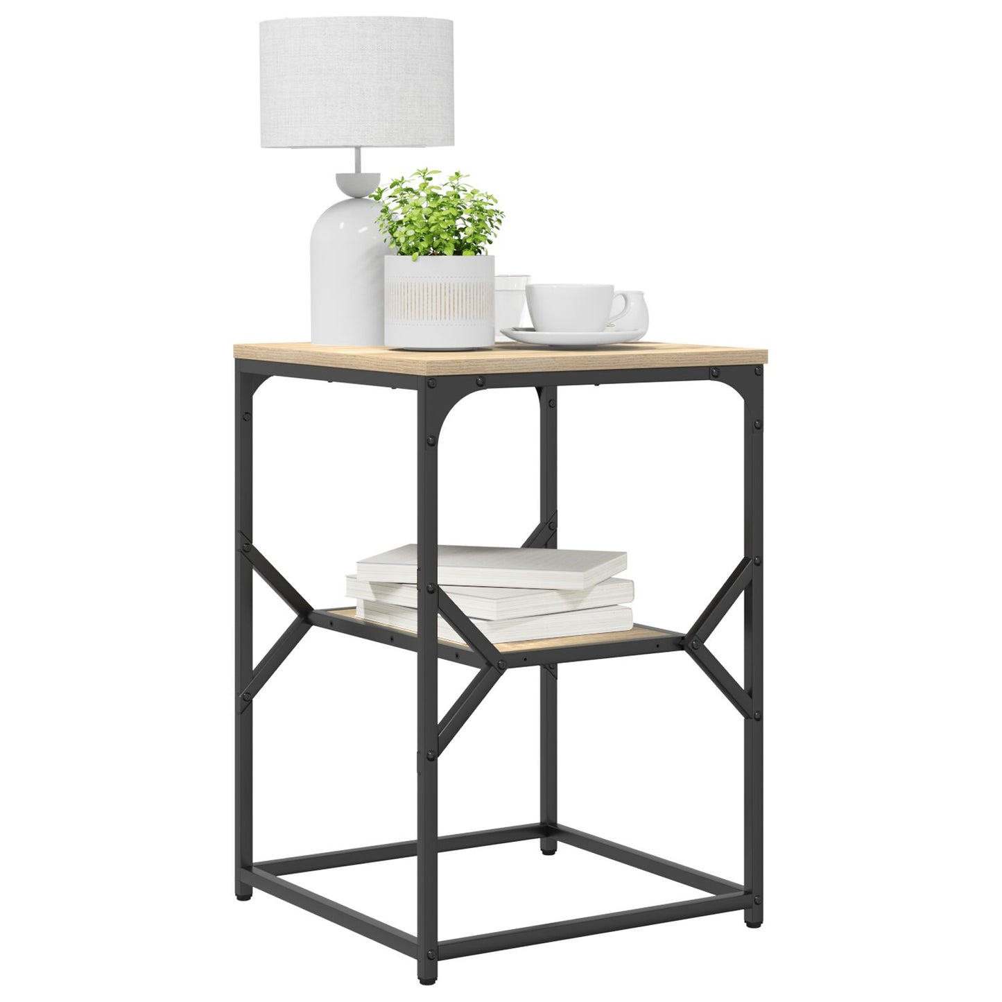 vidaXL Beistelltisch Sonoma Eiche 41x40x60 cm aus Holzwerkstoff