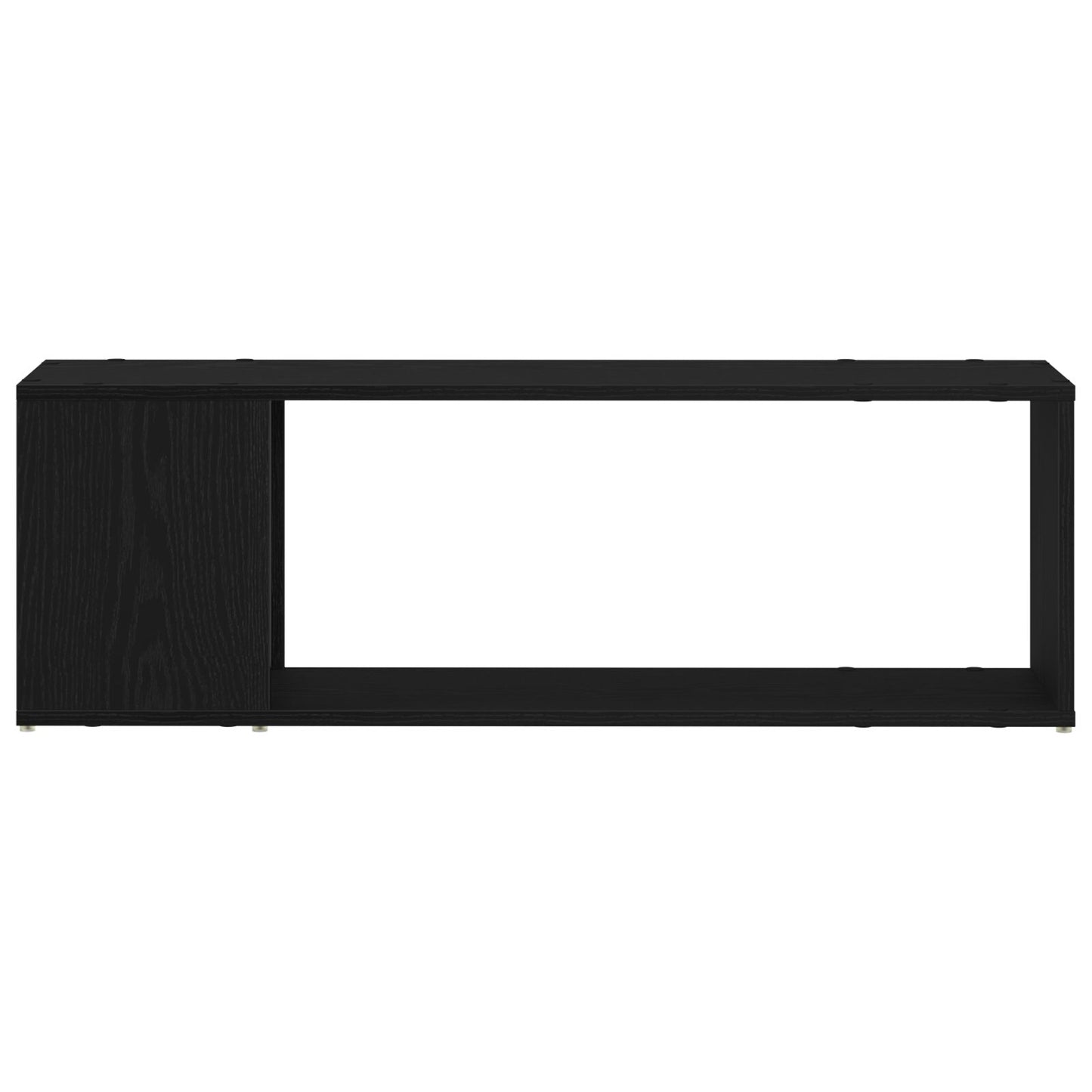 vidaXL Bücherregal Schwarz Eiche 100x24x32 cm Holzwerkstoff