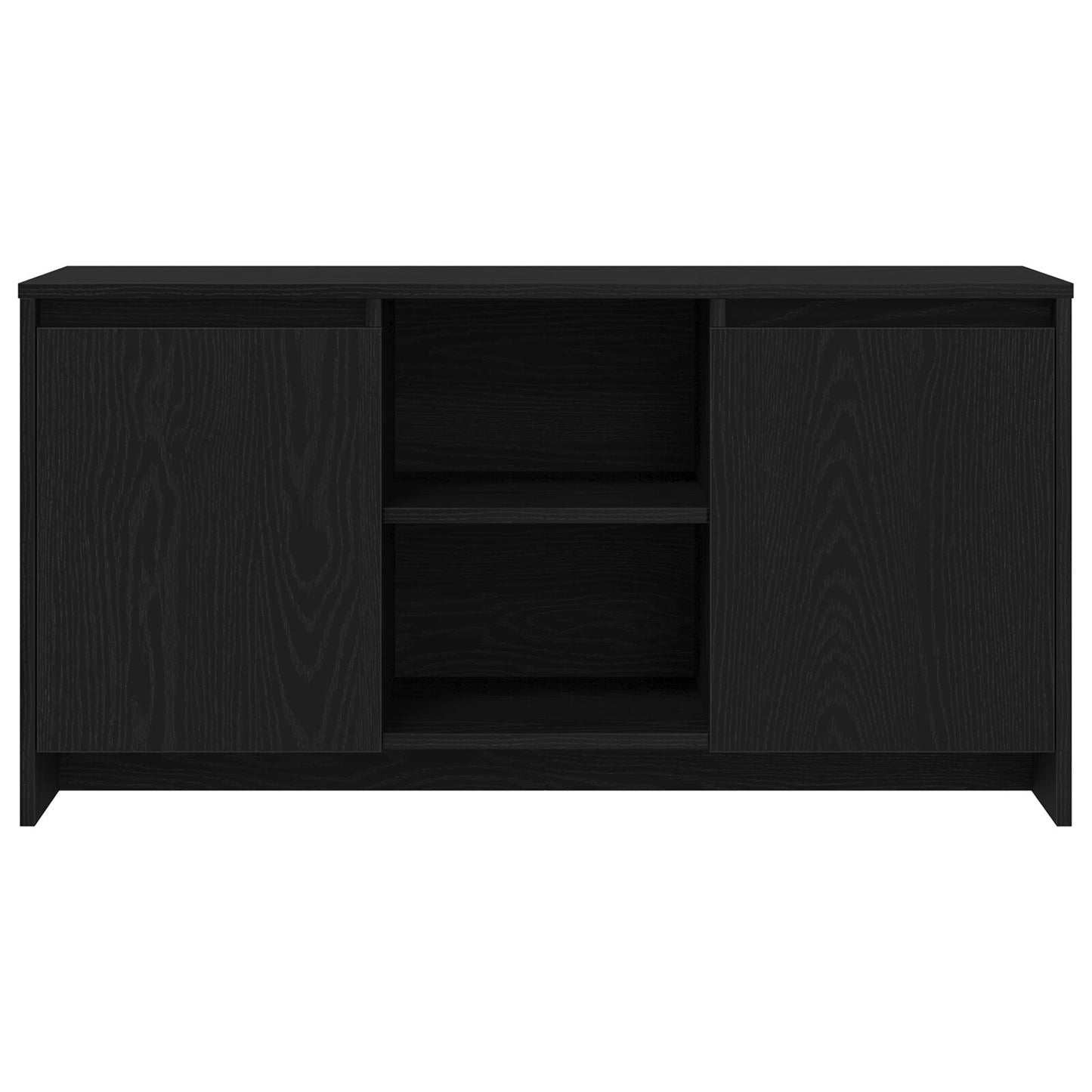 vidaXL TV-Schrank Schwarz Eiche 102x37,5x52,5 cm Holzwerkstoff