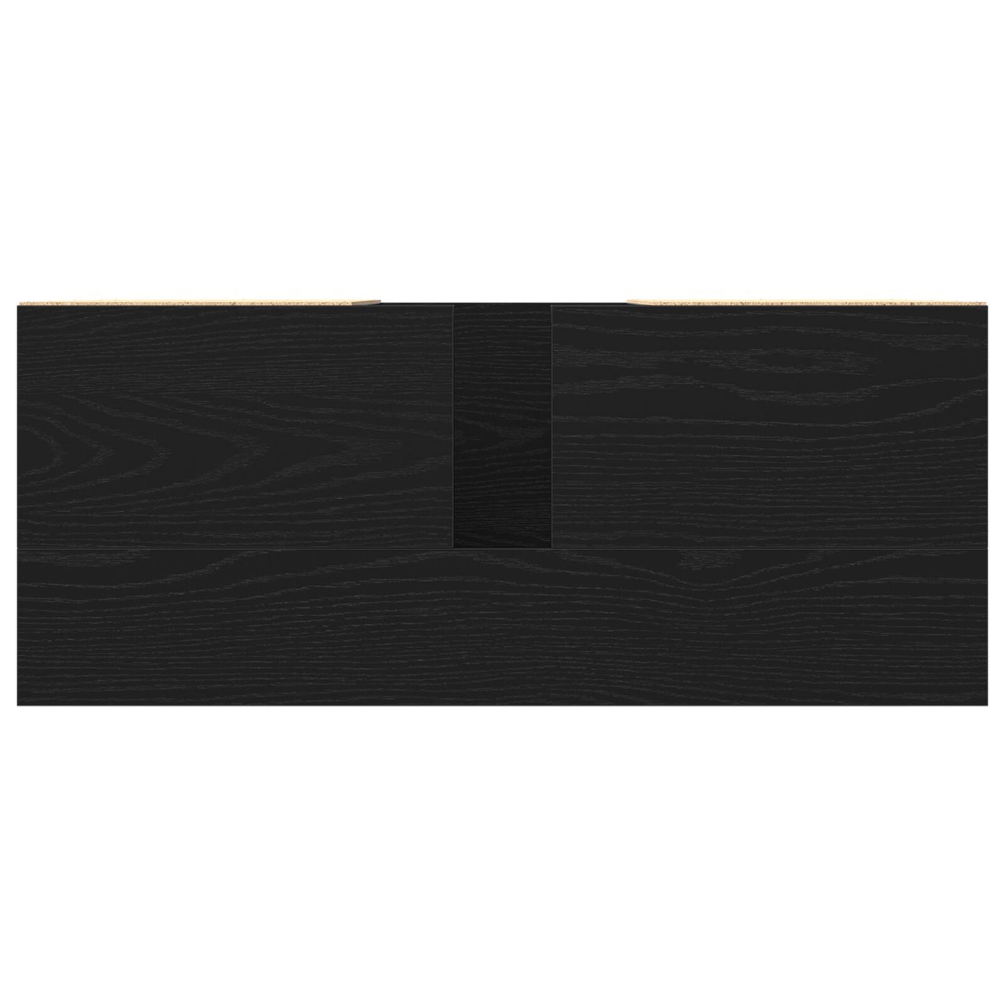 vidaXL Waschbeckenunterschrank Schwarz Eiche 80x33x60 cm Holzwerkstoff
