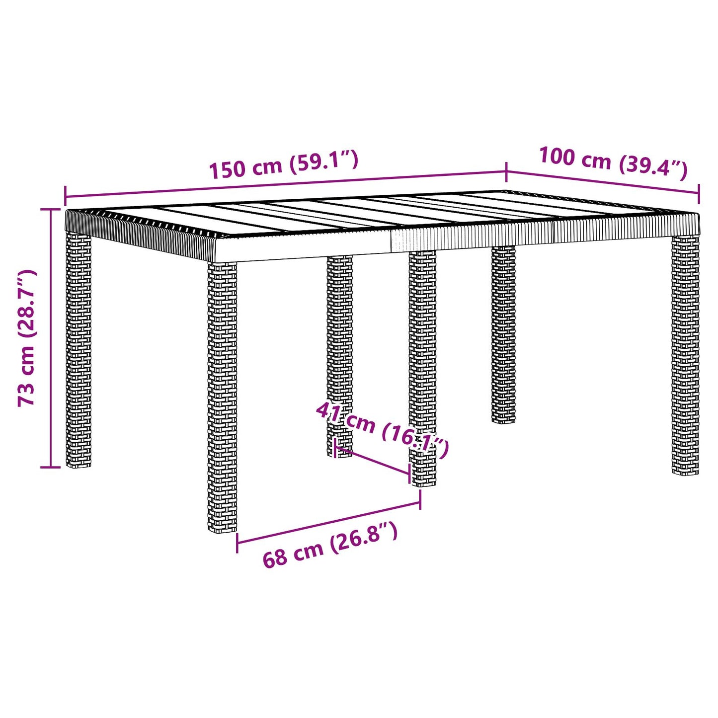 vidaXL 5-teilige Garten Essgarnitur Anthrazit Poly Rattan