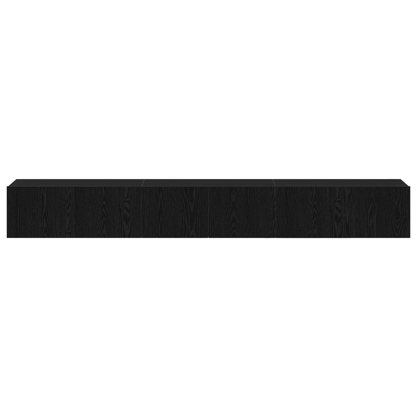 vidaXL 3-teilige TV-Cabinet-Set Schwarz aus Holzwerkstoff