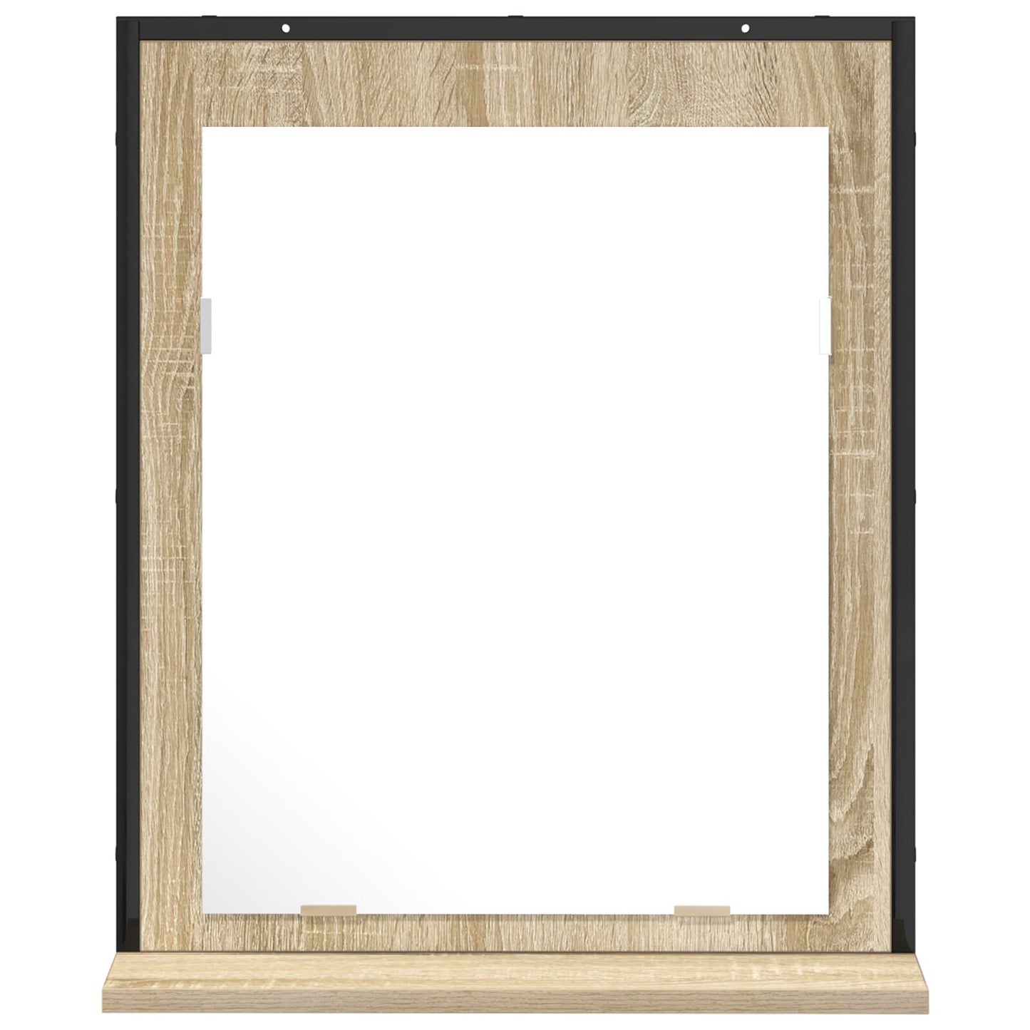vidaXL Badezimmerspiegel mit Regal Sonoma Eiche 50x12x60 cm Holzwerkstoff