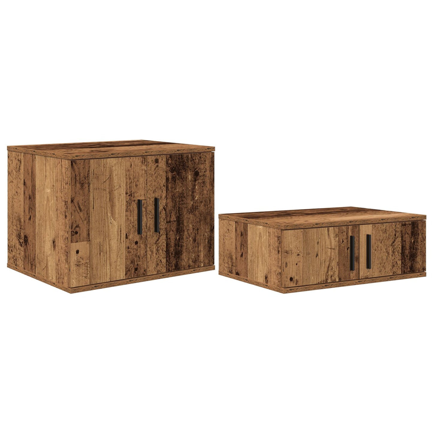vidaXL Lagerregal aus Altholz 118x41x40 cm Ingenieurholz