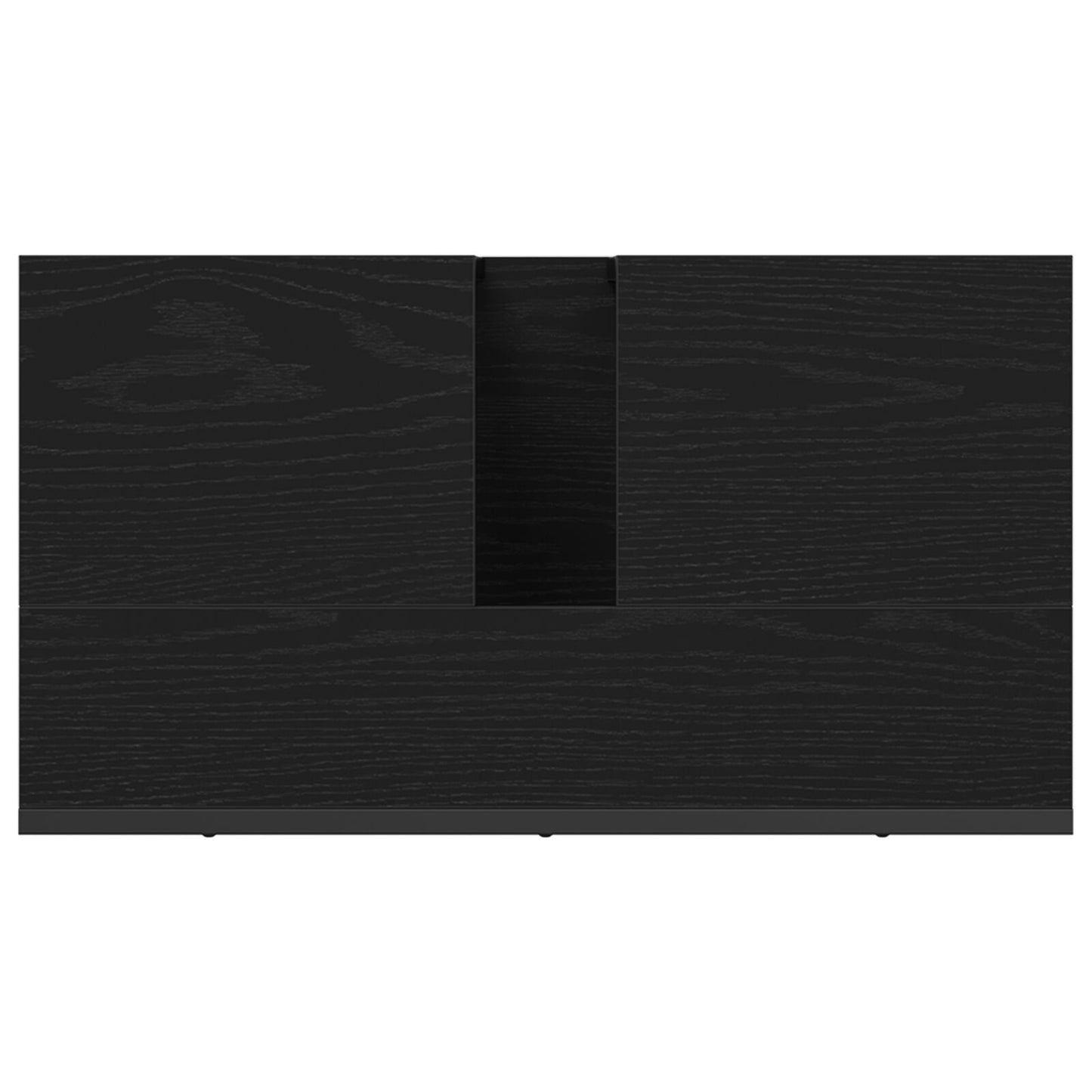 vidaXL Badezimmer Waschbecken Schrank Schwarze Eiche 60x33x60 cm Holzwerkstoff