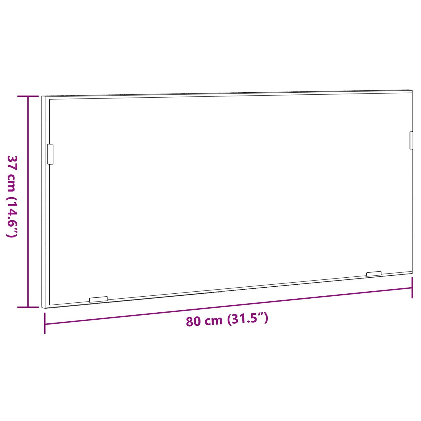 vidaXL Badezimmer-Spiegelschrank mit LED-Licht Raucheiche 80x37 cm