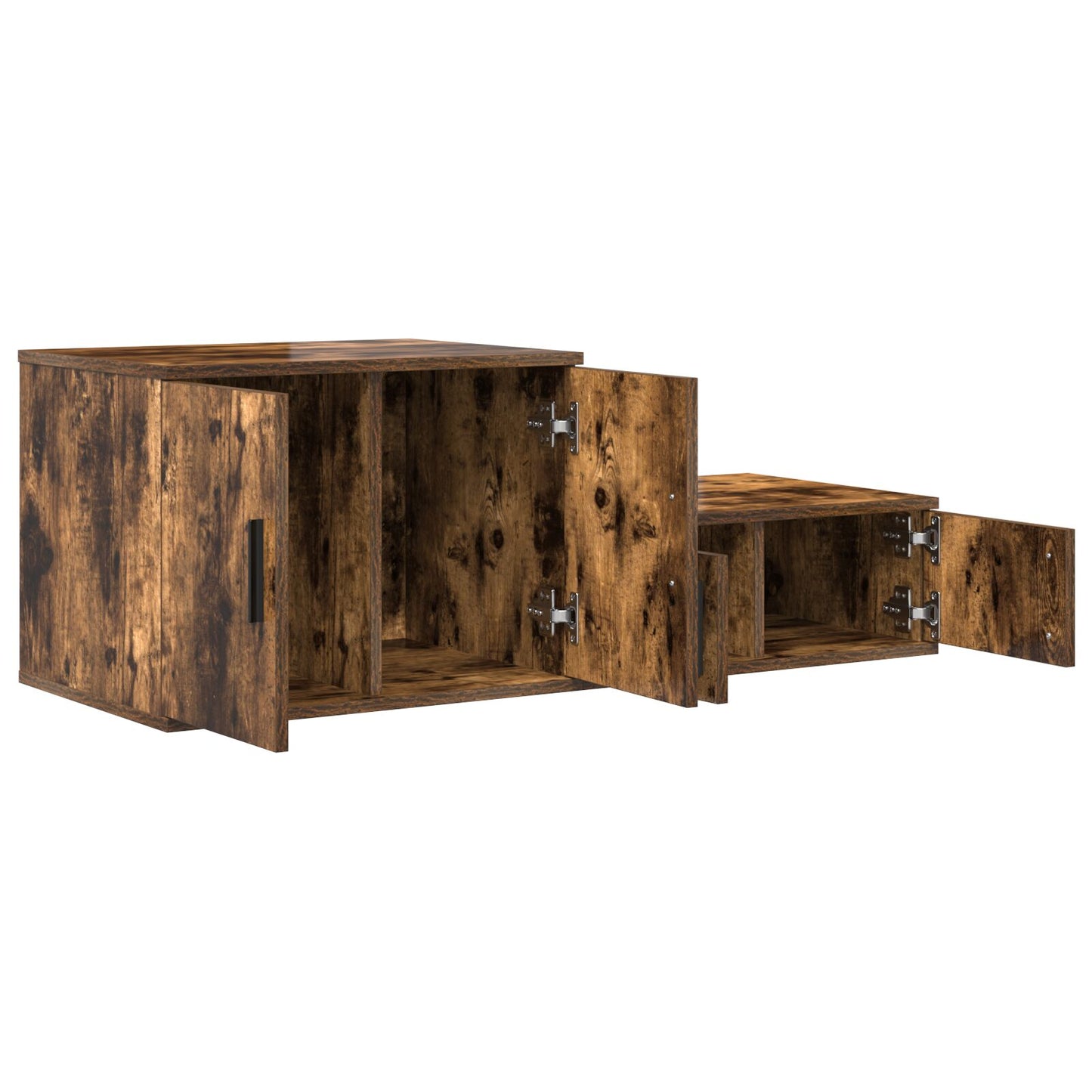 vidaXL Aufbewahrungsschrank Rauches Eiche 127x41x40 cm Holzwerkstoff