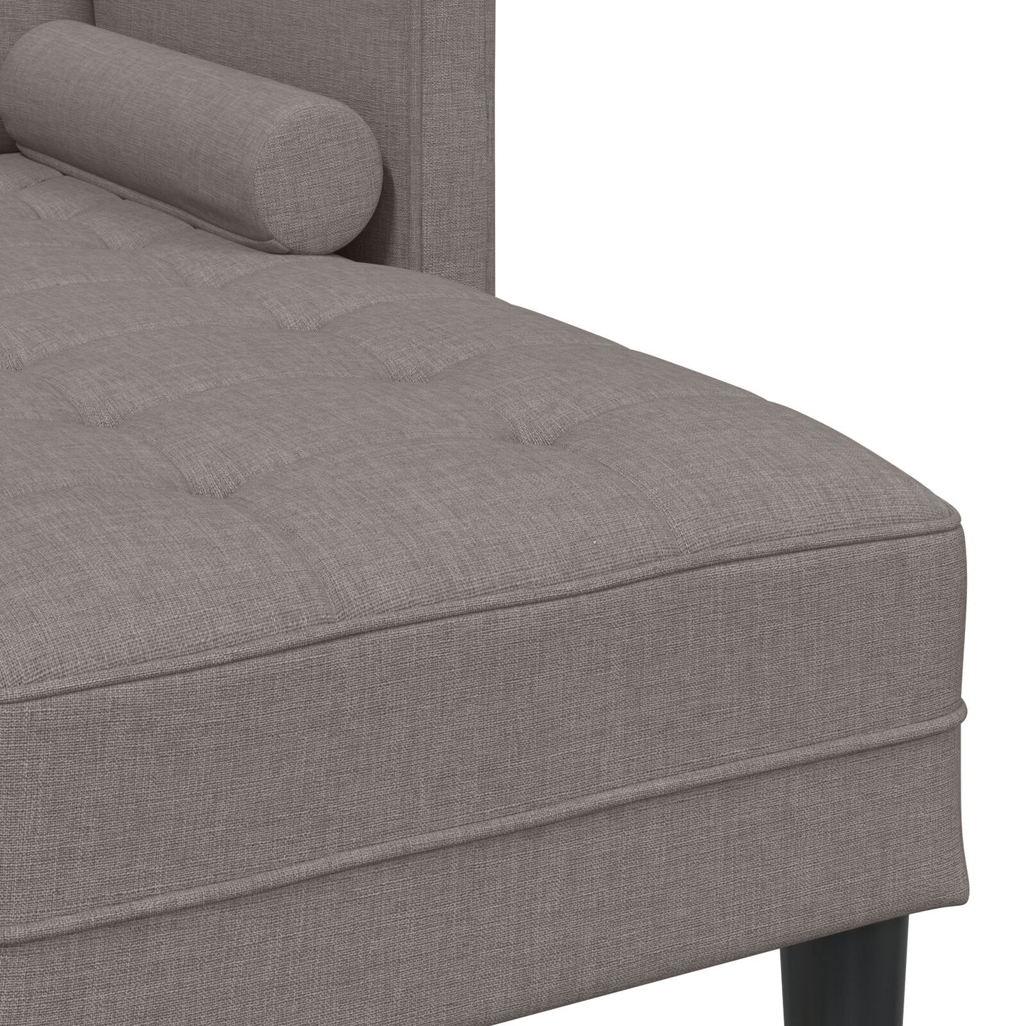 vidaXL 2-teiliges Sofa Set mit Kissen in taupefarbenem Stoff