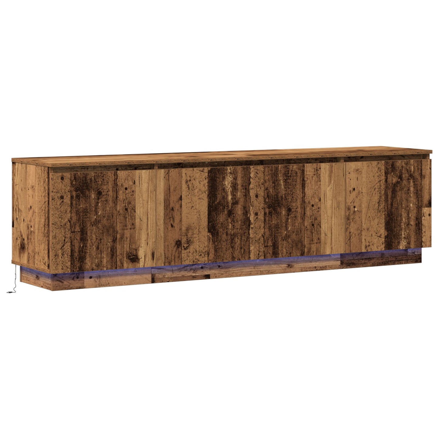 vidaXL TV-Schränke mit LED Altholz 180x38x49 cm Holzwerkstoff