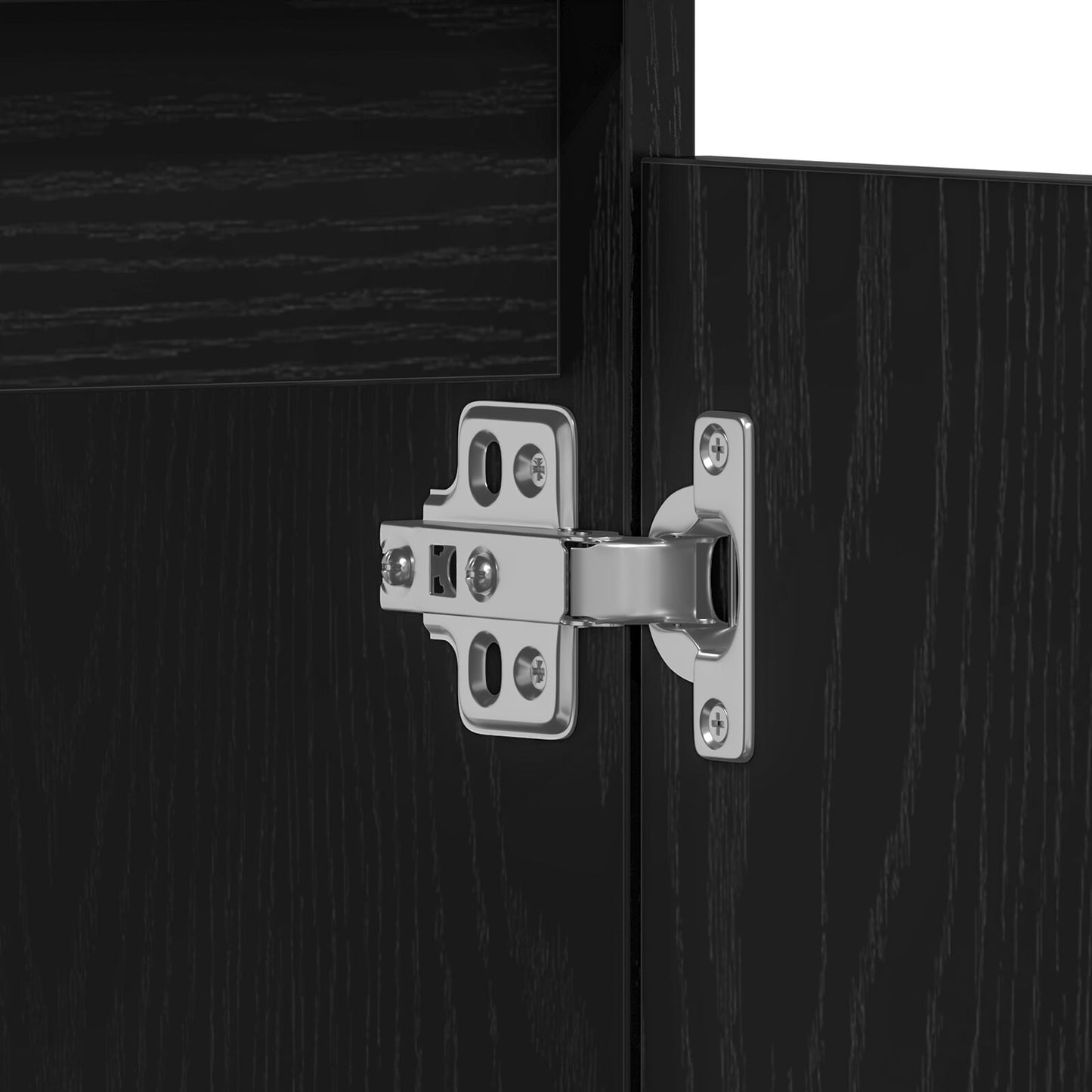 vidaXL Badezimmer Waschbecken Schrank Schwarz Eiche 65x33x60 cm Engineered Wood