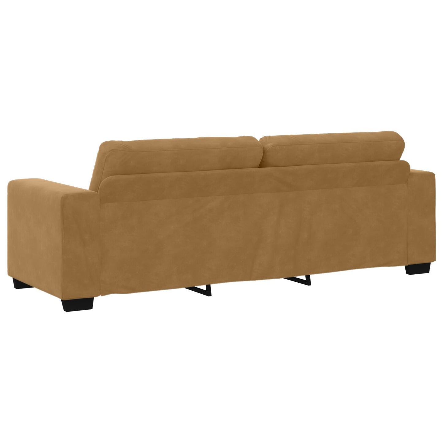vidaXL 2-teiliger Sofa-Set mit Kissen aus braunem Samt