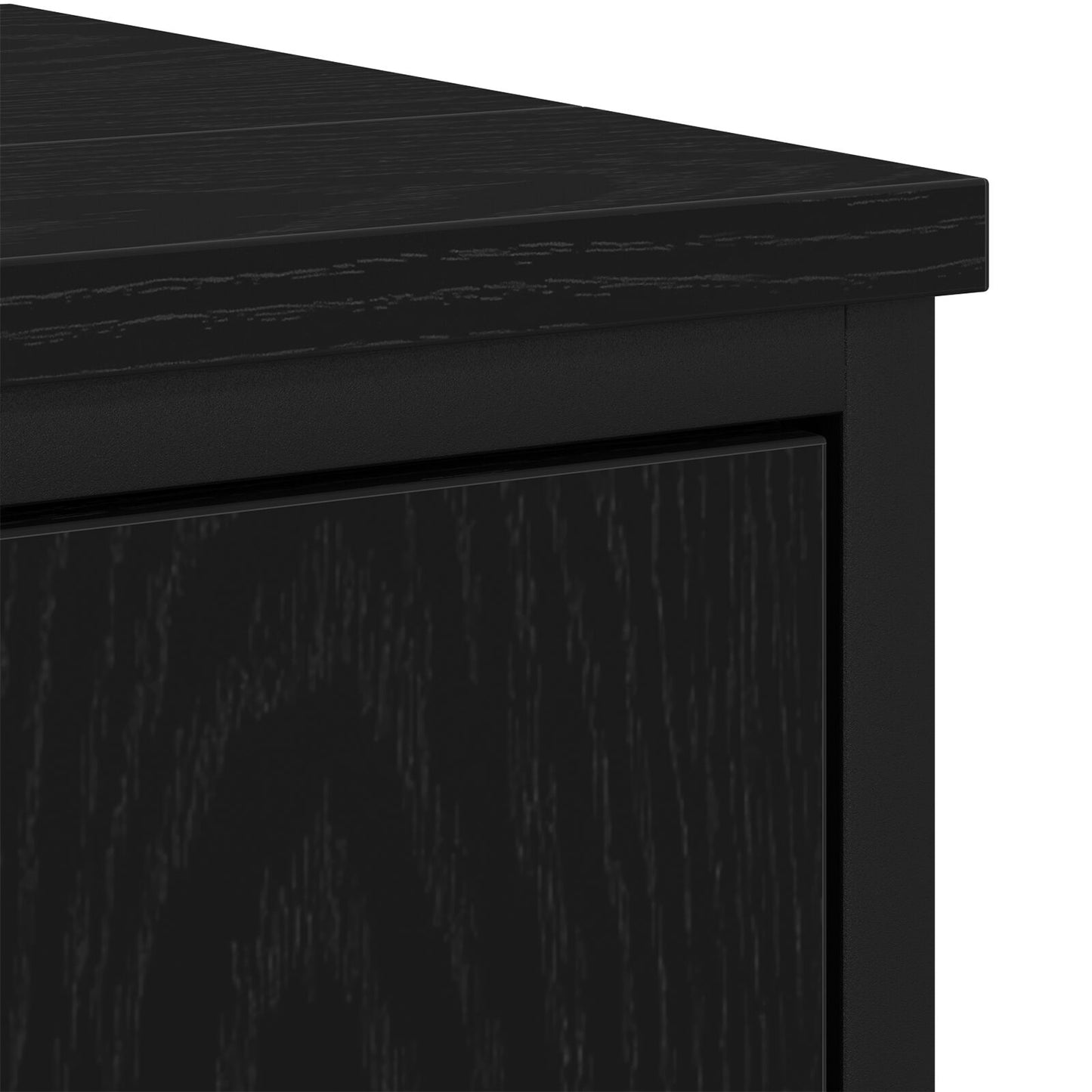 vidaXL Badezimmer Waschbecken Schrank Schwarz Eiche 60x30x60 cm Werkstoff