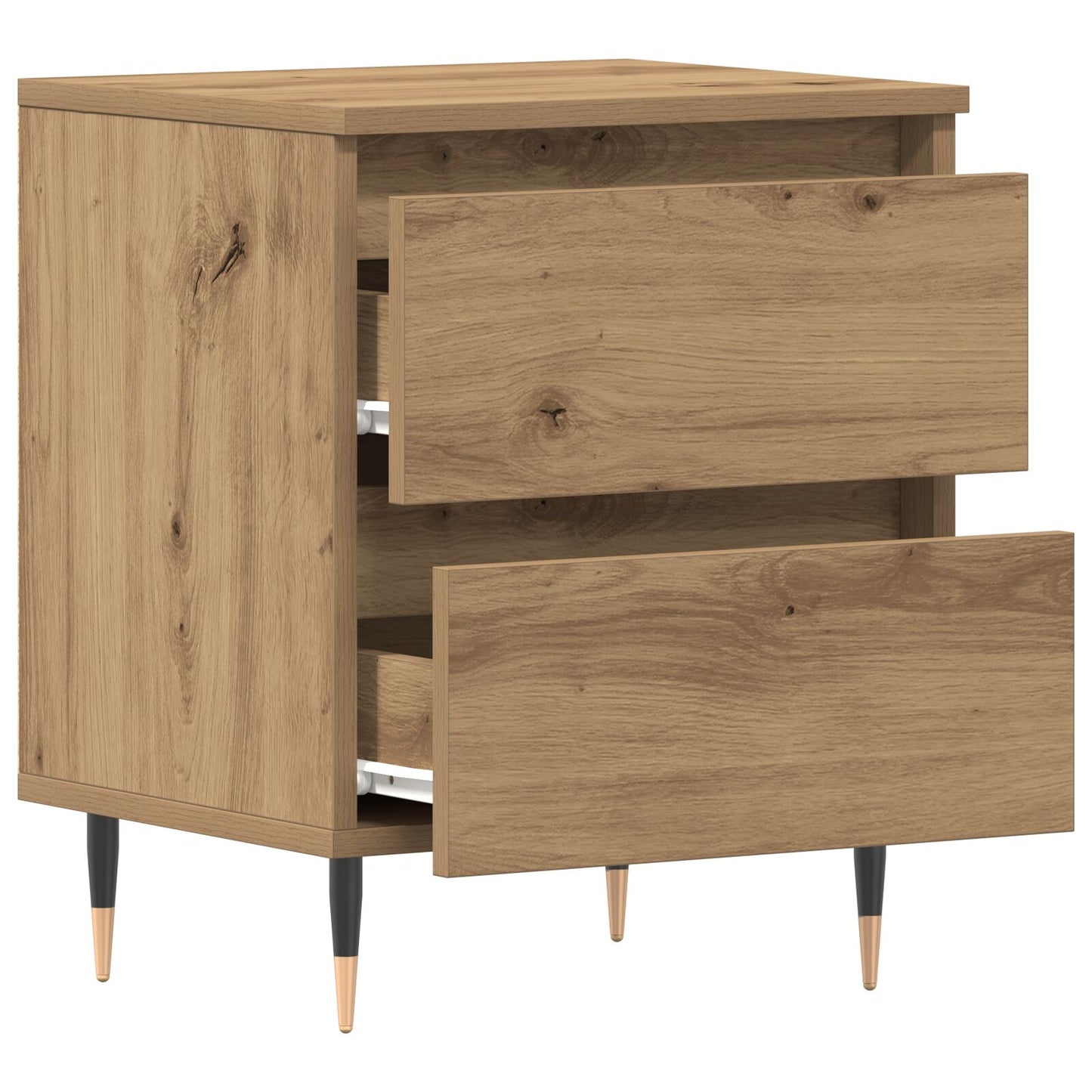 vidaXL Nachttische 2 Stück Artisan Eiche 40x35x50 cm Holzwerkstoff