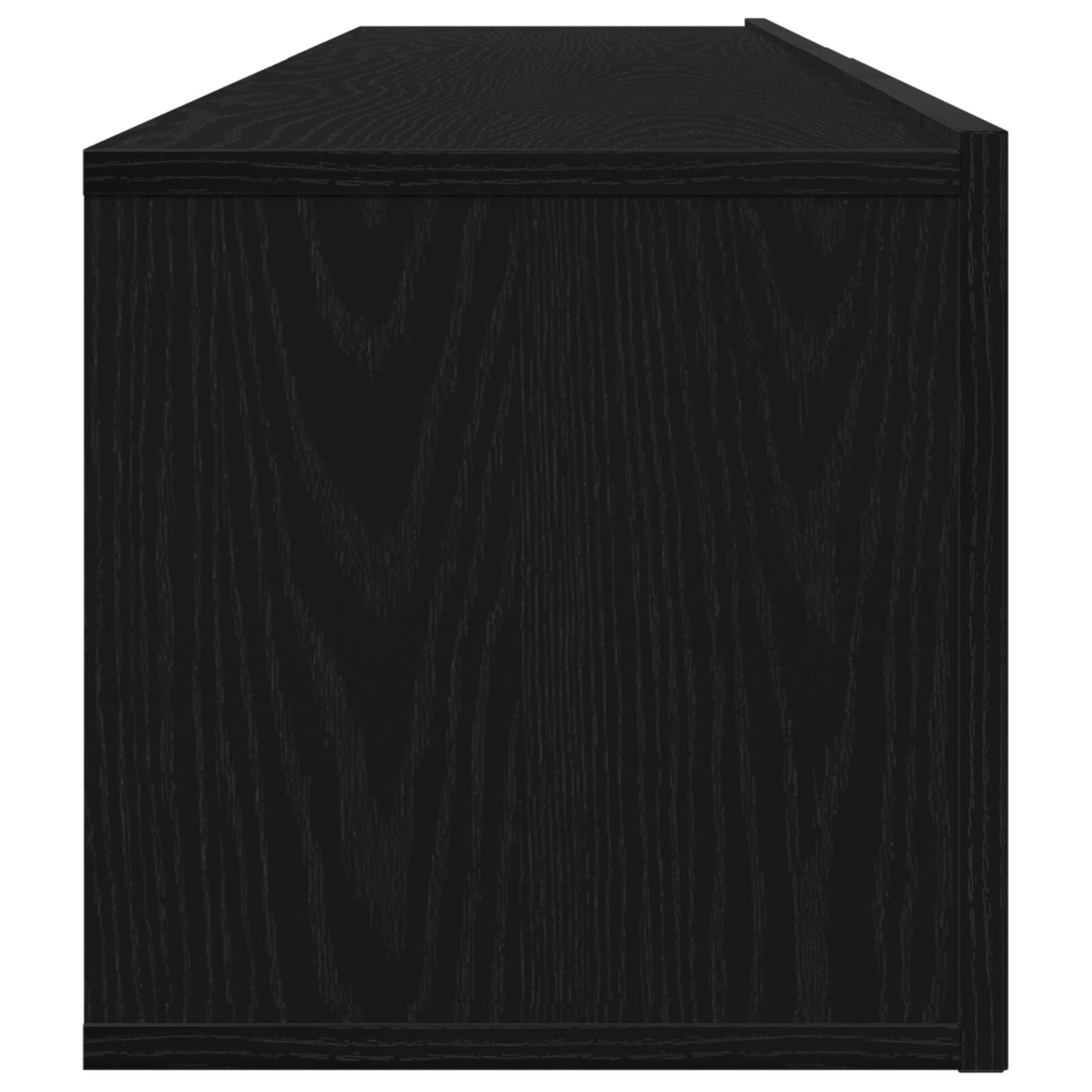vidaXL 2-teiliges TV-Schrank-Set Schwarzes Holzwerkstoff