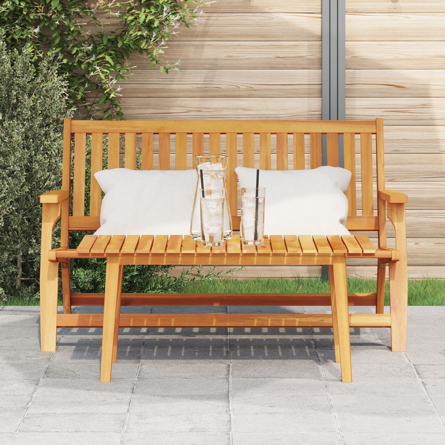 vidaXL Couchtisch 90x45x40 cm Massivholz Akazie