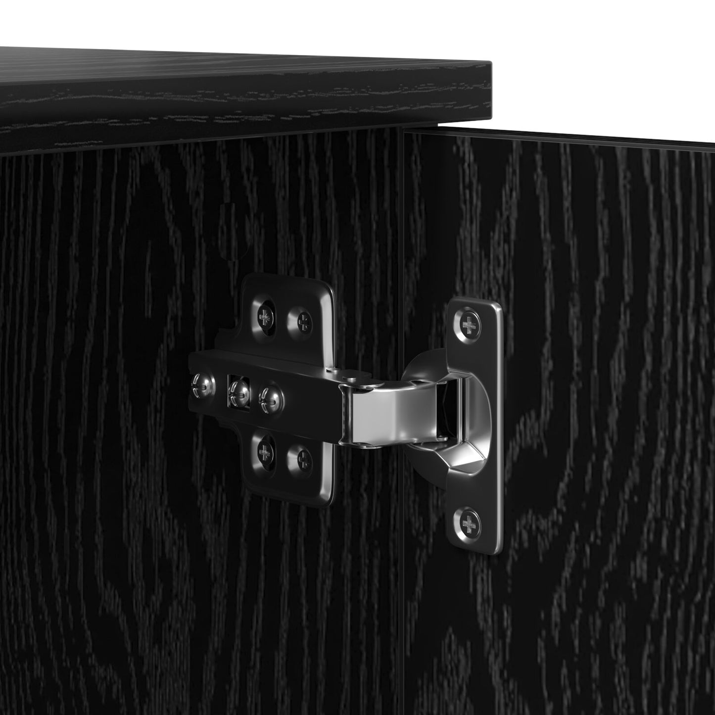 vidaXL Aufbewahrungsschrank Schwarz 127x41x40 cm Holzwerkstoff