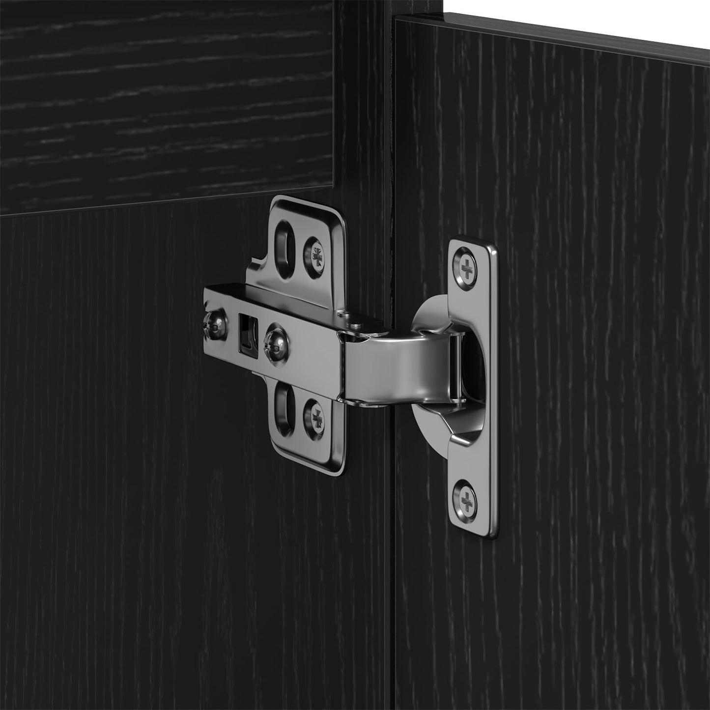 vidaXL Waschbeckenunterschrank Schwarz Eiche 80x33x60 cm Holzwerkstoff