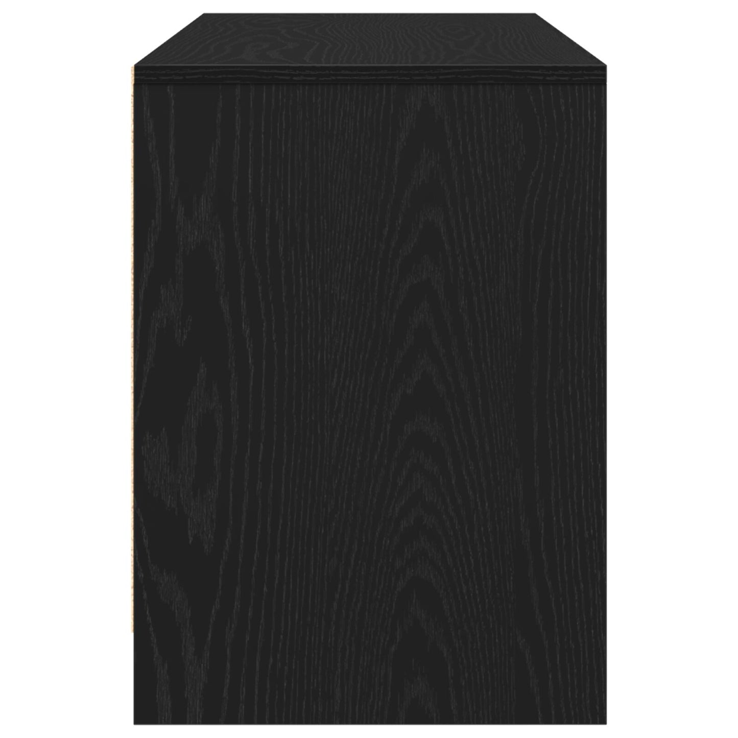 vidaXL TV-Schrank Schwarz Eiche 102x37,5x52,5 cm Holzwerkstoff