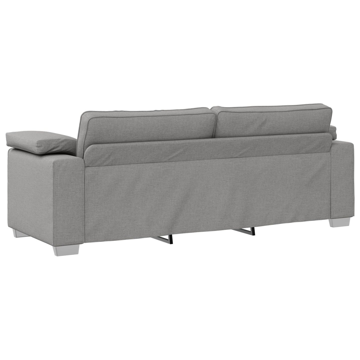 vidaXL 2-teiliges Sofa-Set mit Kissen aus wolkengrauem Stoff
