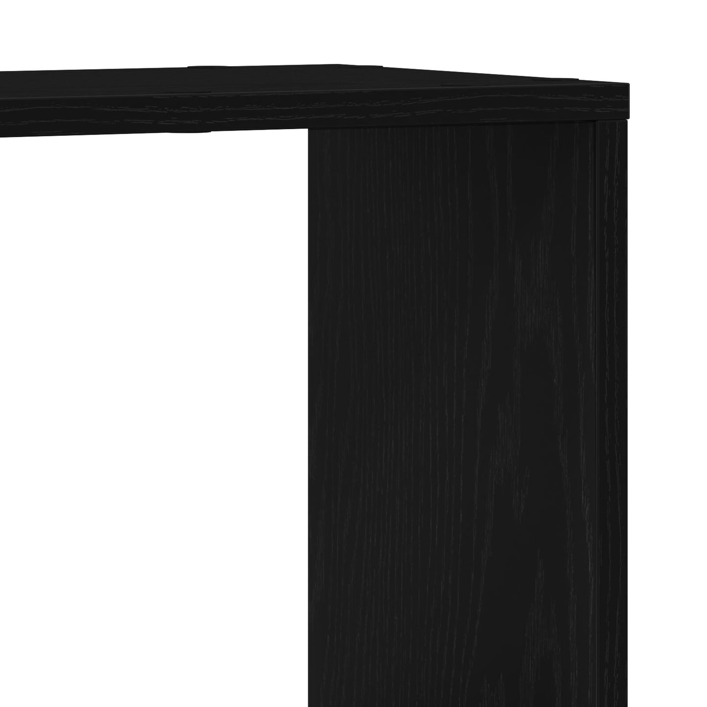 vidaXL Bücherregal Schwarz Eiche 100x24x32 cm Holzwerkstoff