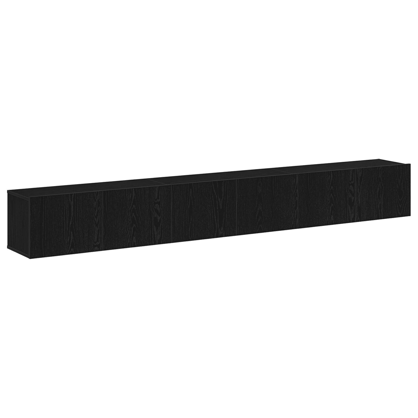 vidaXL 3-teilige TV-Cabinet-Set Schwarz aus Holzwerkstoff