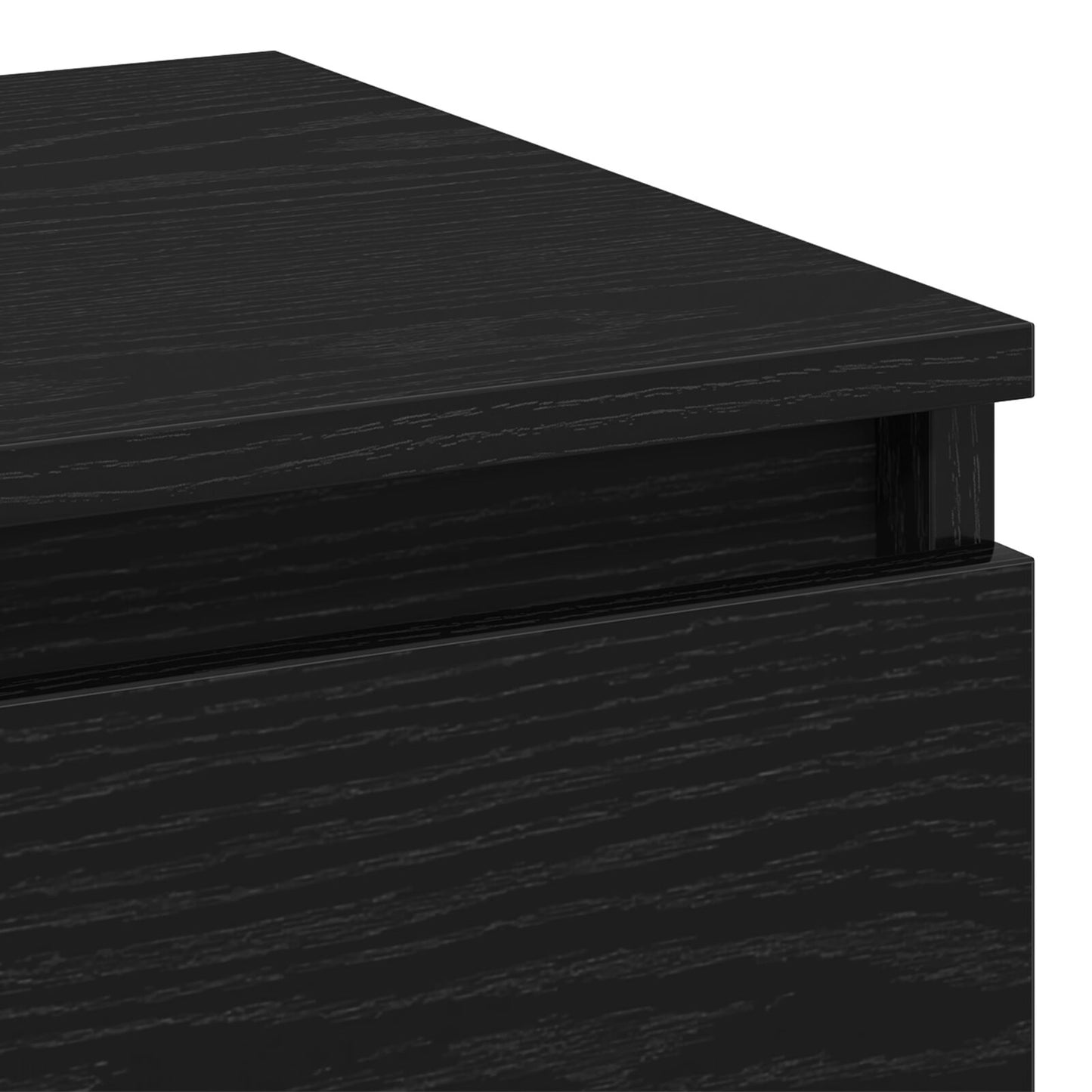 vidaXL Nachtkabinette 2 Stk. schwarze Eiche 40x35x50 cm Holzwerkstoff
