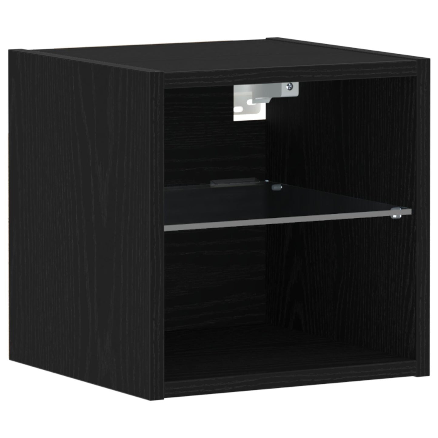 vidaXL LED TV Schrank 2 Stück Schwarz Eiche 30x28,5x30 cm Holzwerkstoff